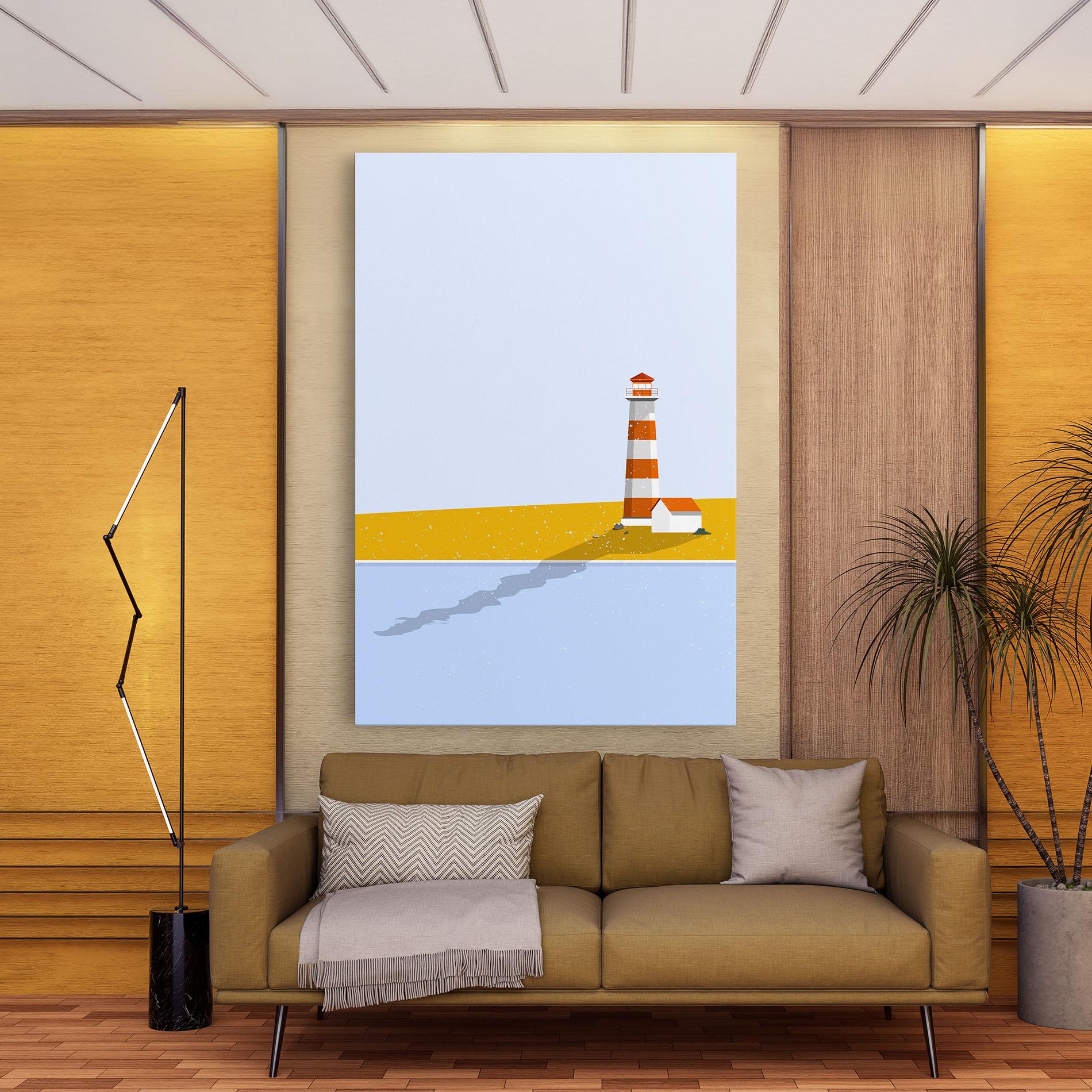 Leinwandbild Beach Tower mockup 9