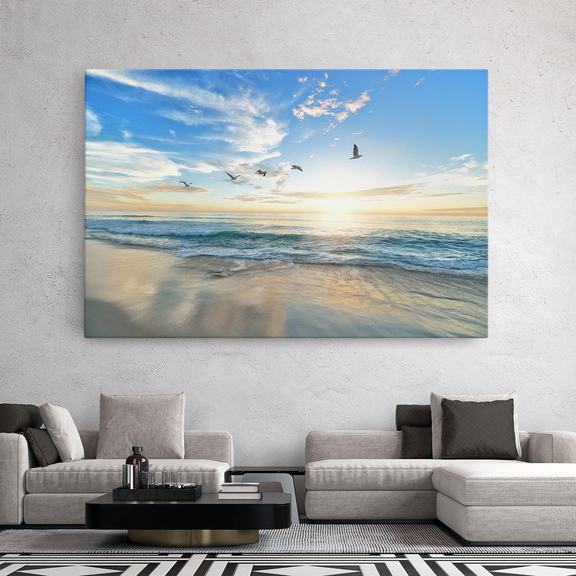 Leinwandbild Beautiful Beach mockup 2