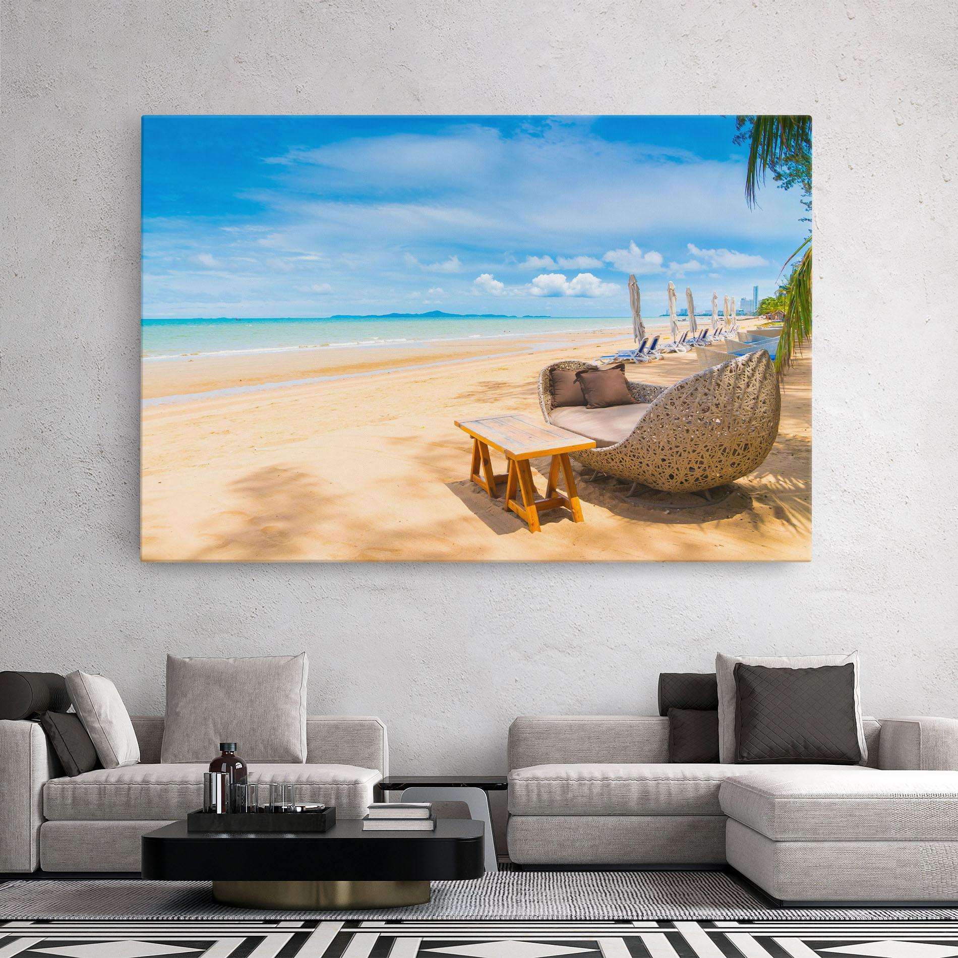 Leinwandbild Dinning Blue Sky mockup 2