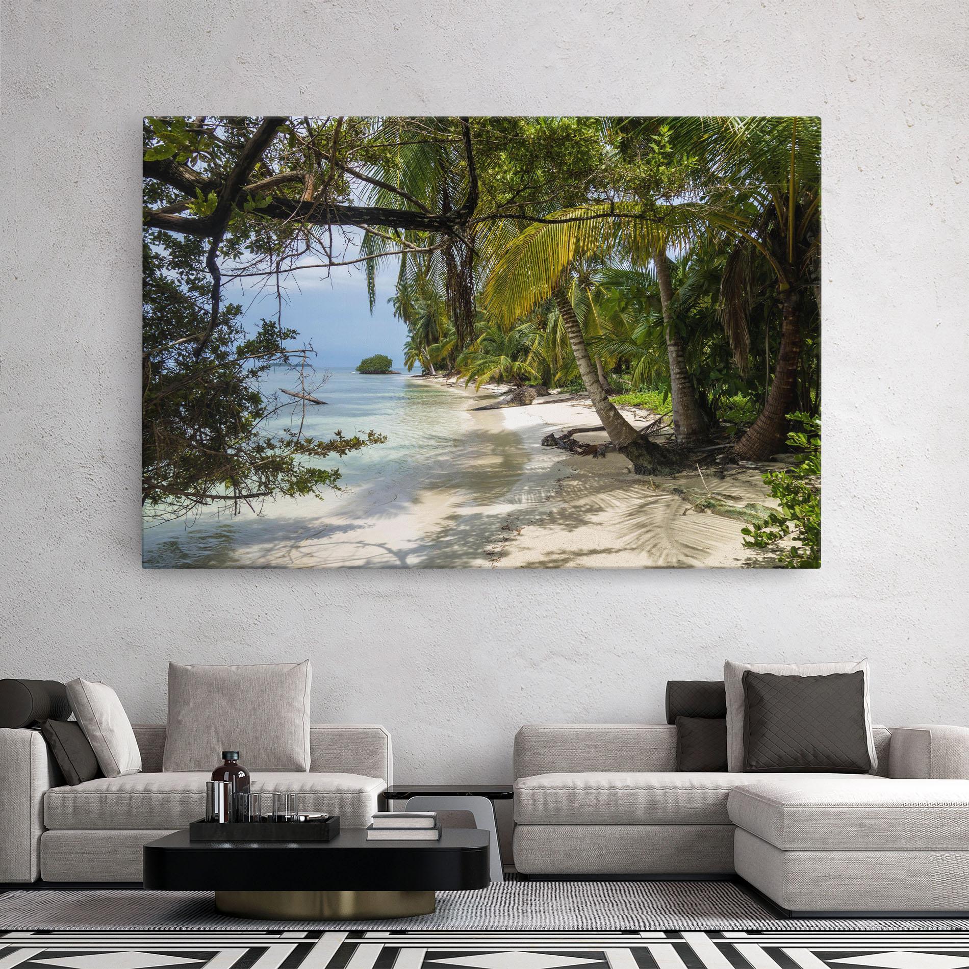 Leinwandbild Island Beach mockup 2