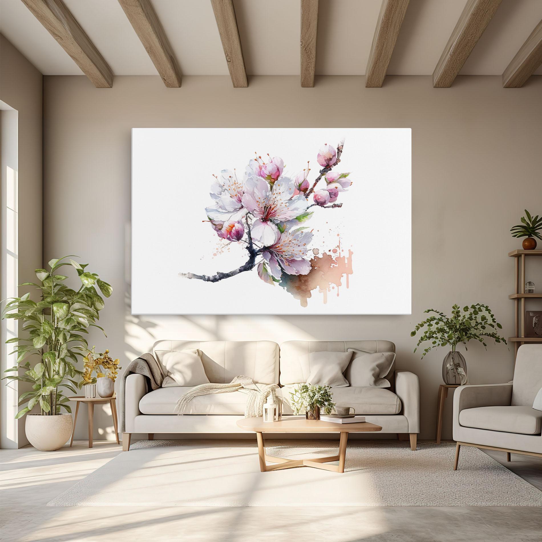 Leinwandbild Cherry Spring Art mockup 6