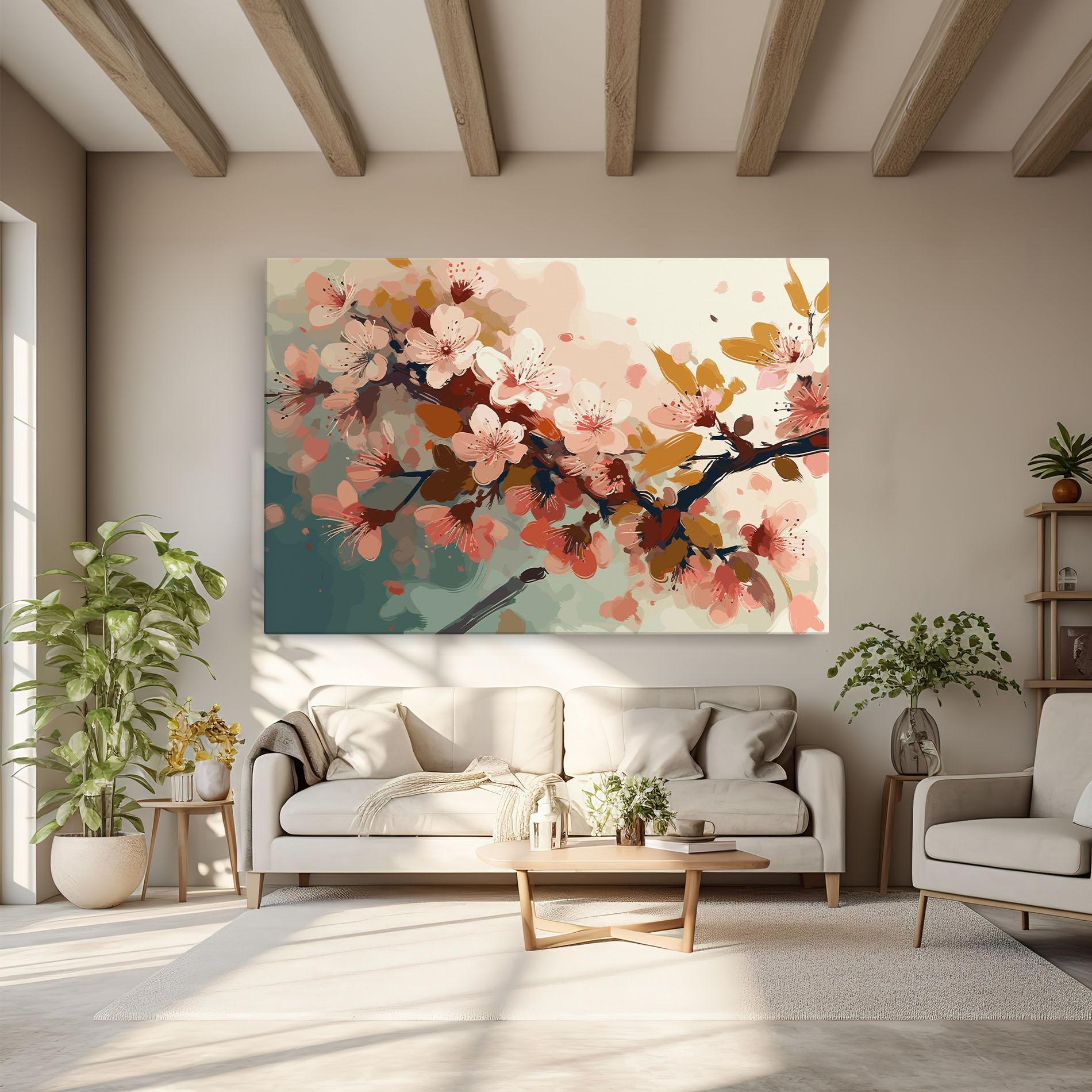 Leinwandbild Cute Spring Flower mockup 6