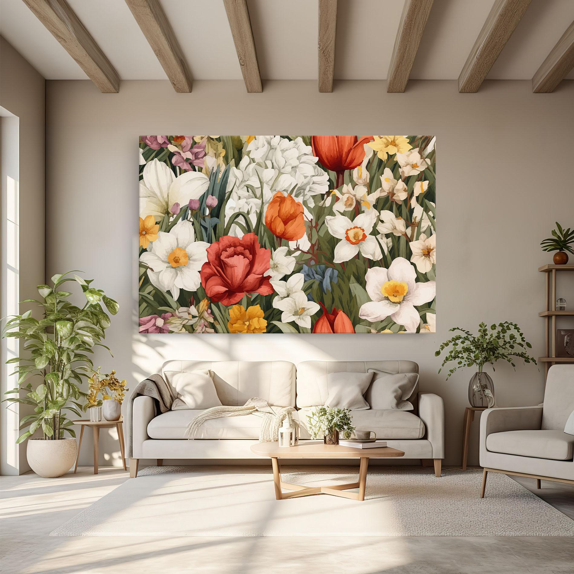 Leinwandbild Orange Red Spring mockup 6