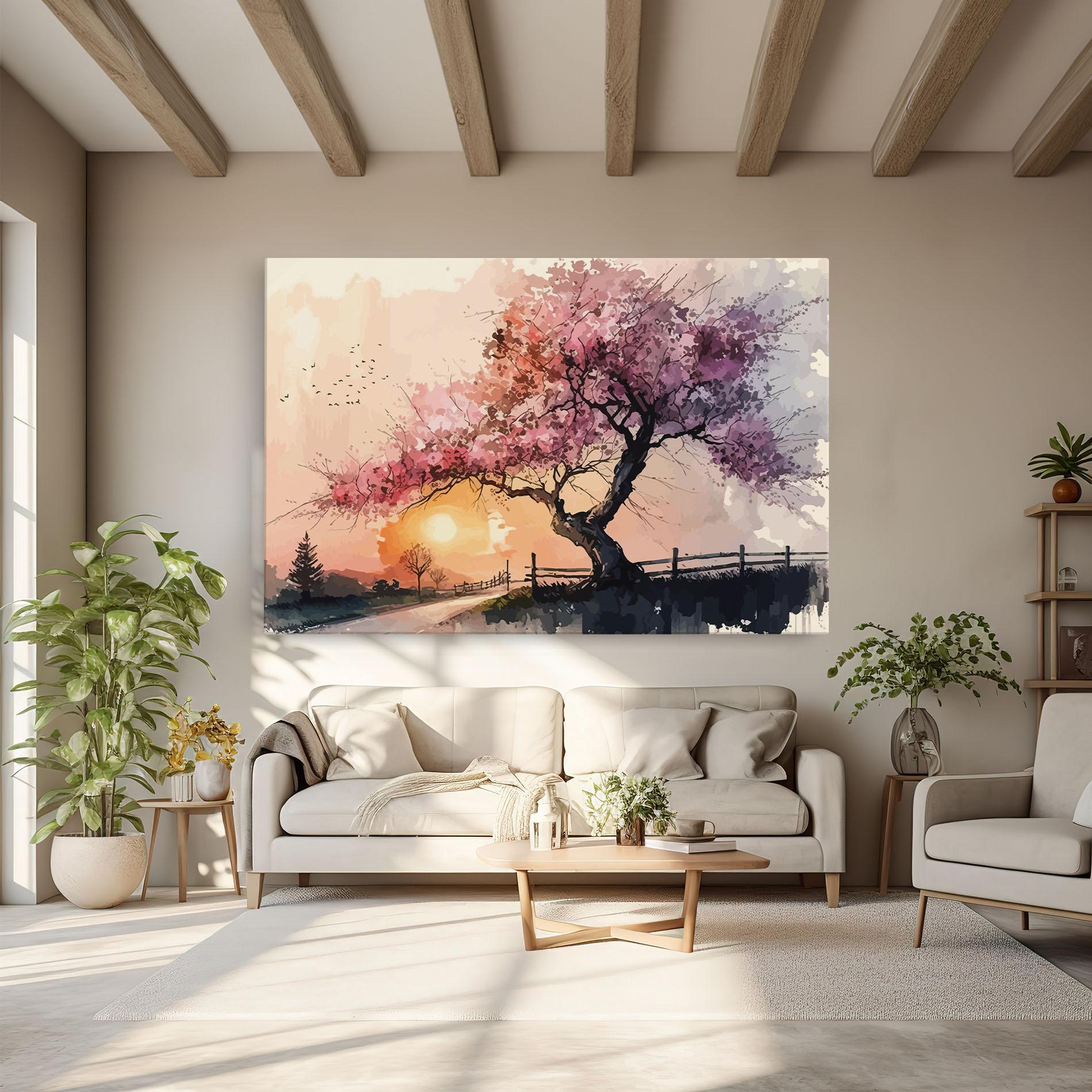 Leinwandbild Sunset Spring mockup 6