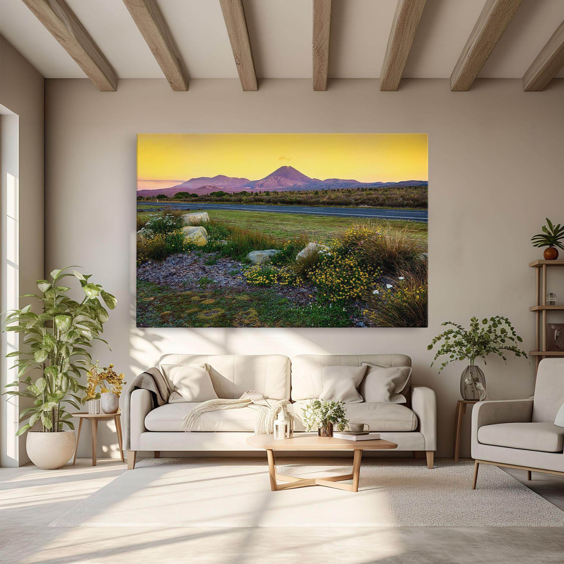 Leinwandbild Yellow Sky mockup 6