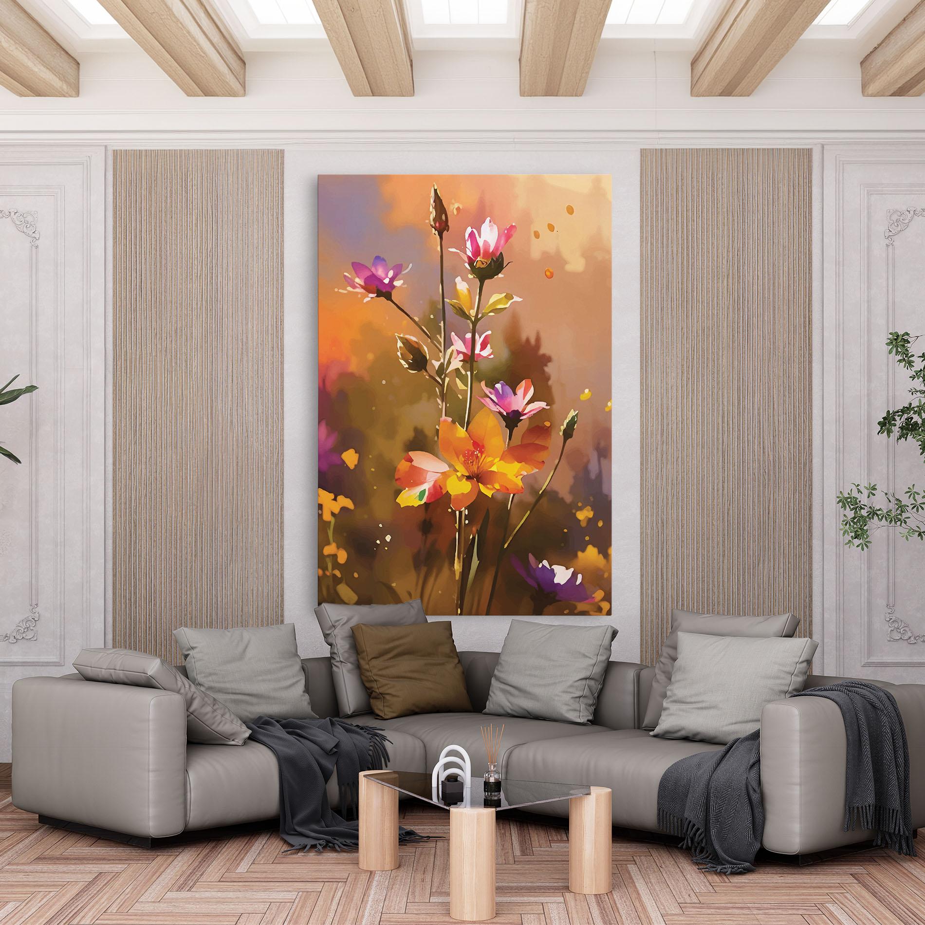 Leinwandbild Orange Pink Spring mockup 6