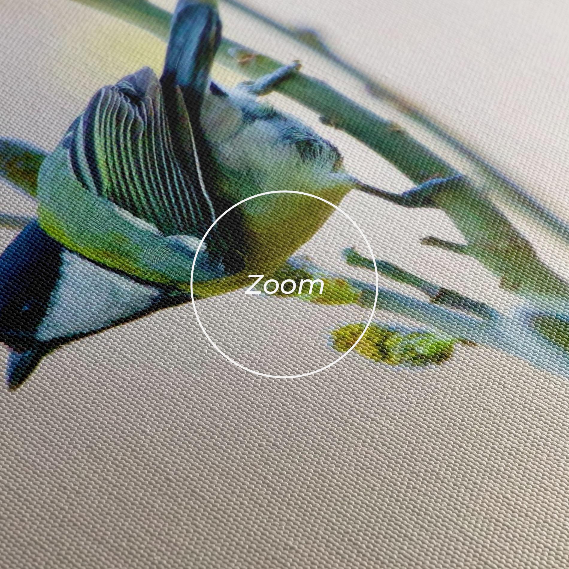 Leinwandbild Beautiful Spring Bird mockup 3