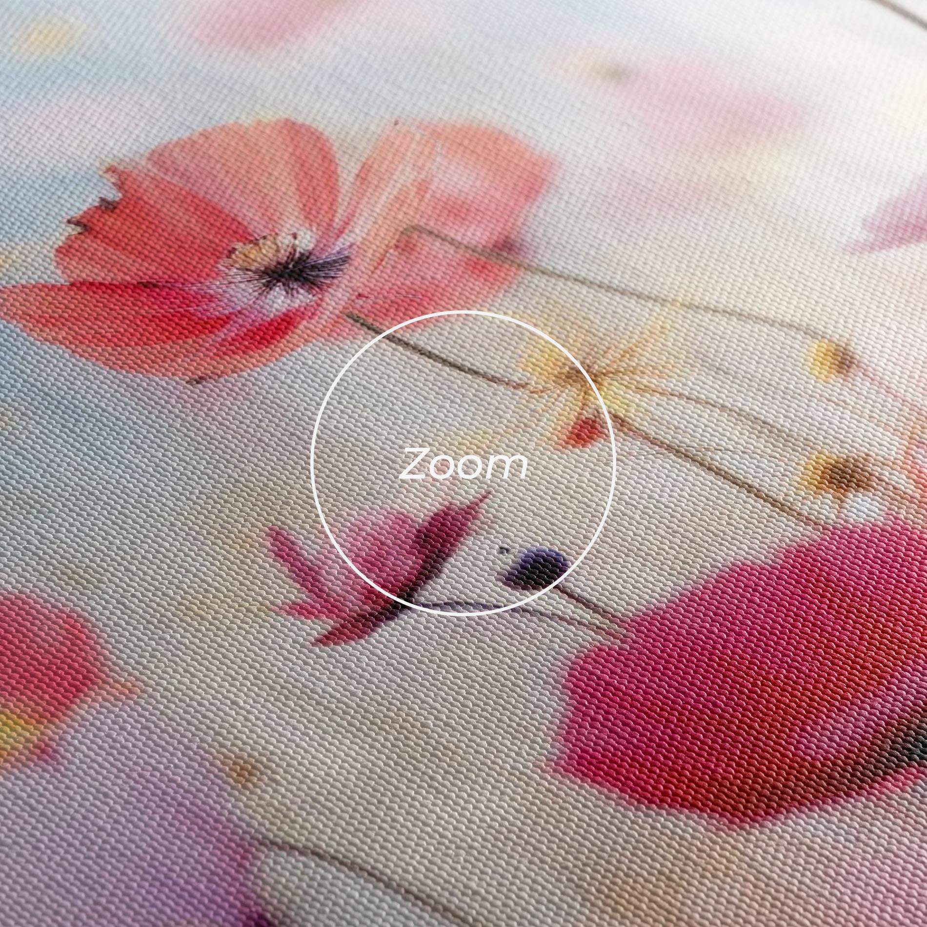 Leinwandbild Dreamy Sprig Pink Flower mockup 3