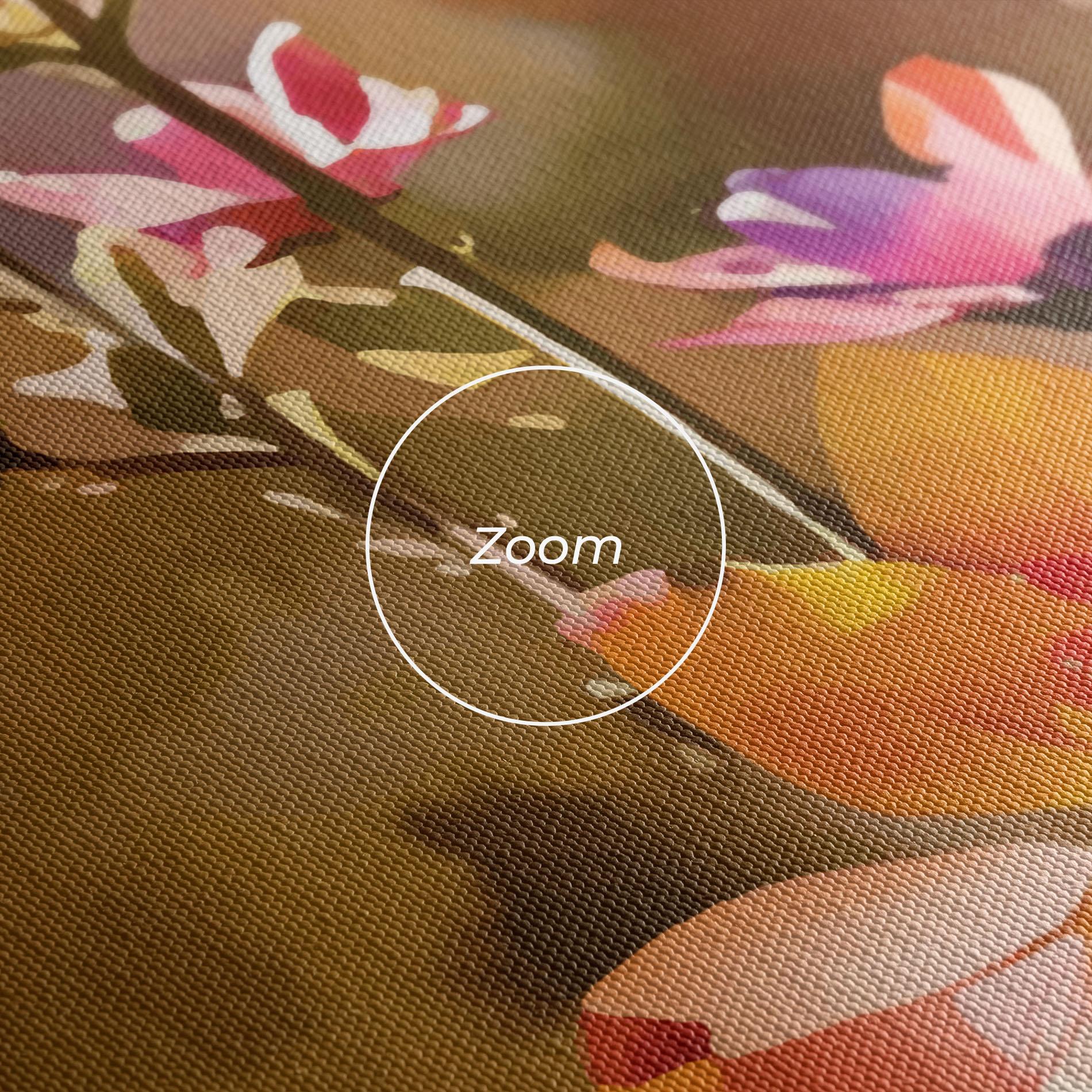 Leinwandbild Orange Pink Spring mockup 3