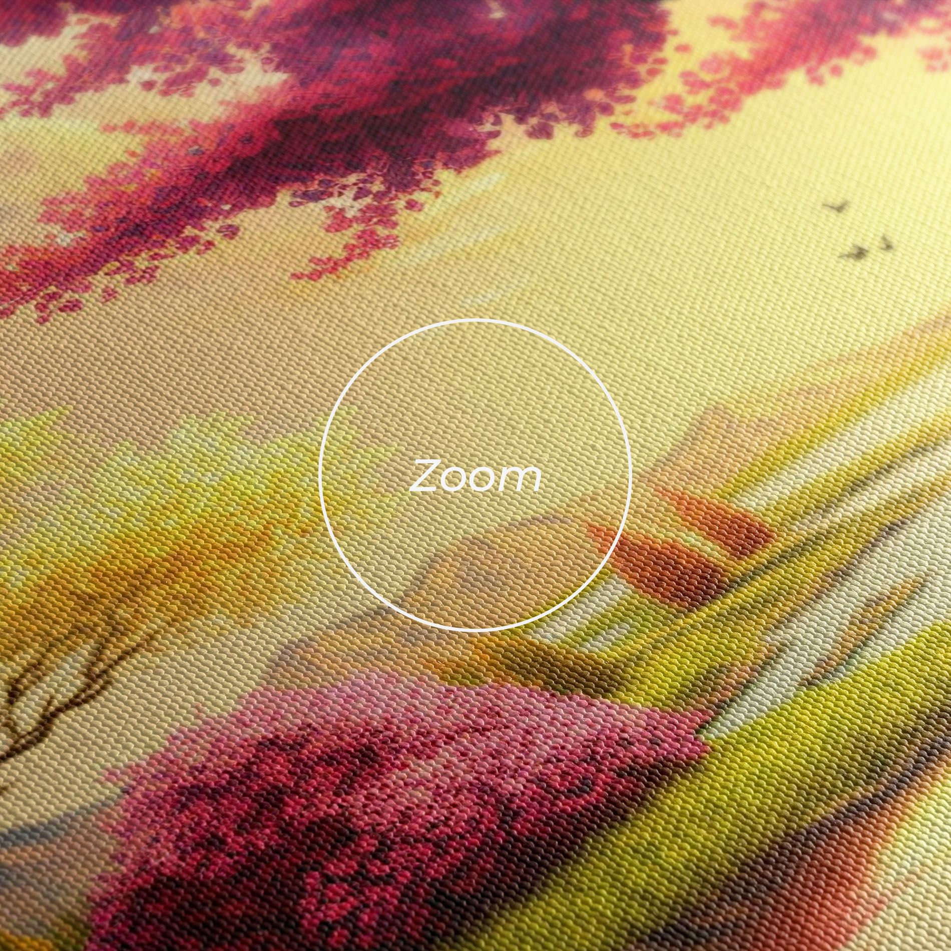 Pink Yellow Trees mockup 3