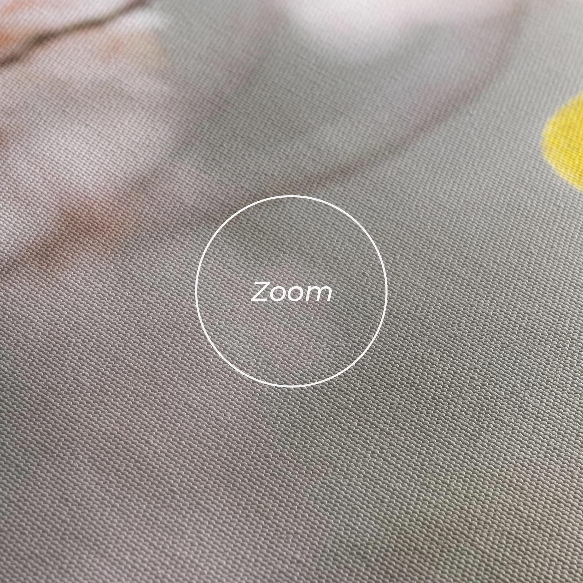 Leinwandbild Pretty Spring Yellow Bird mockup 3