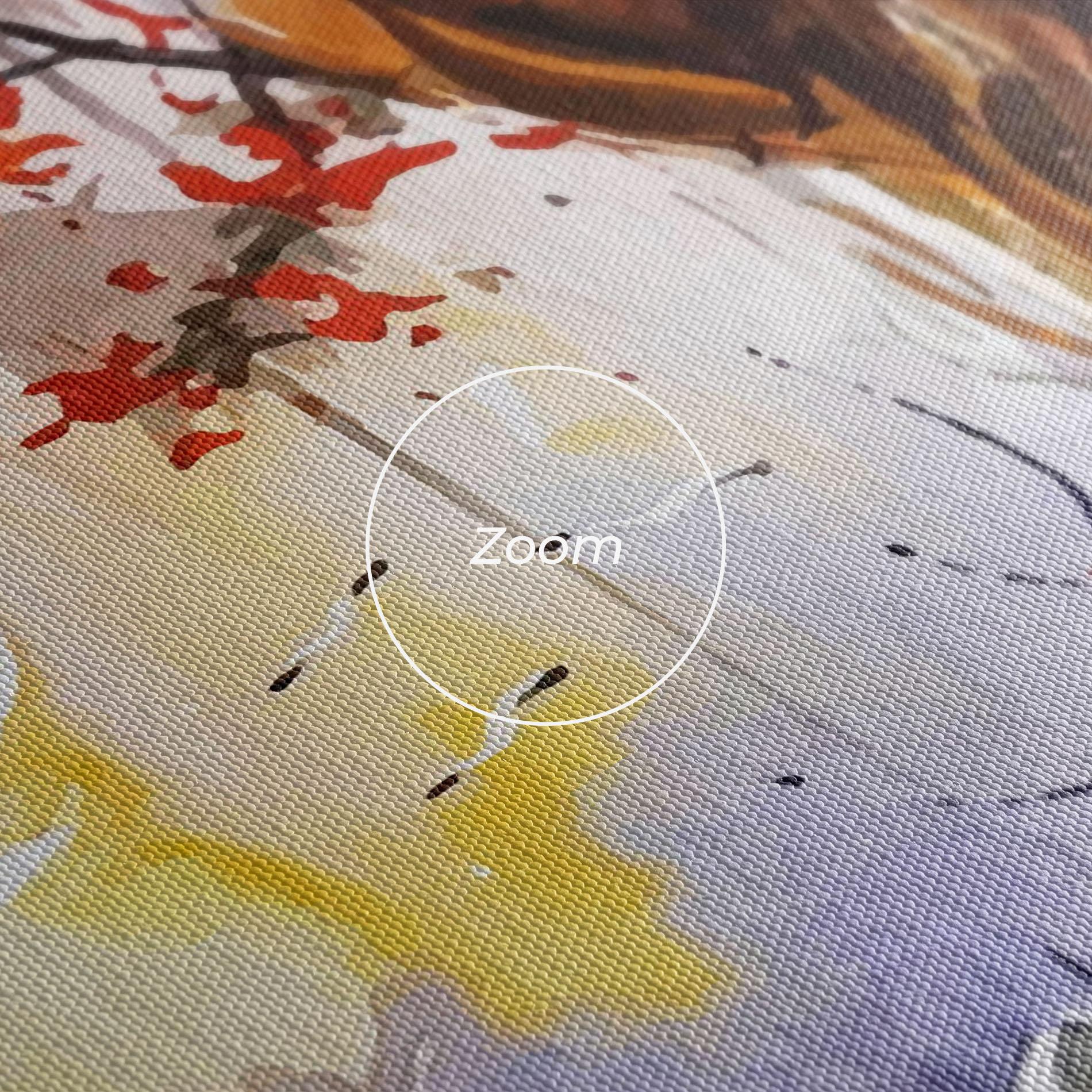 Leinwandbild Watercolor Spring Tree mockup 3