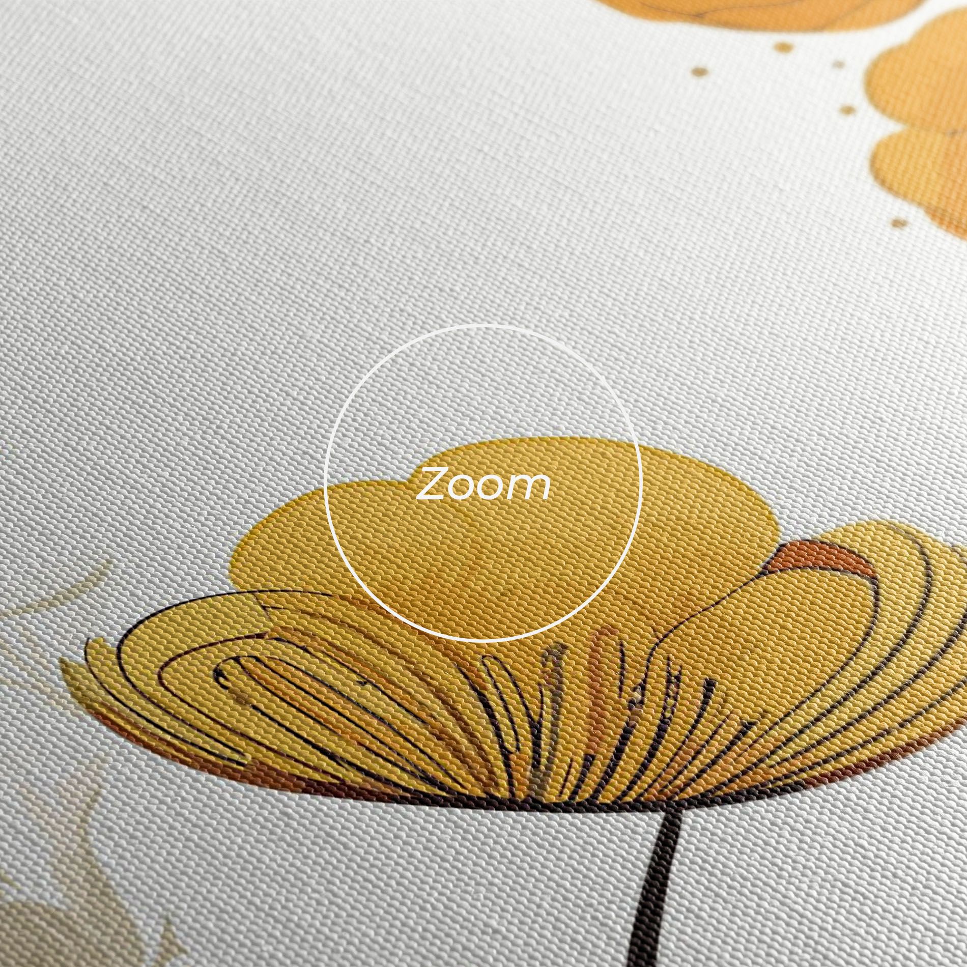 Yellow Circle Flowers mockup 3