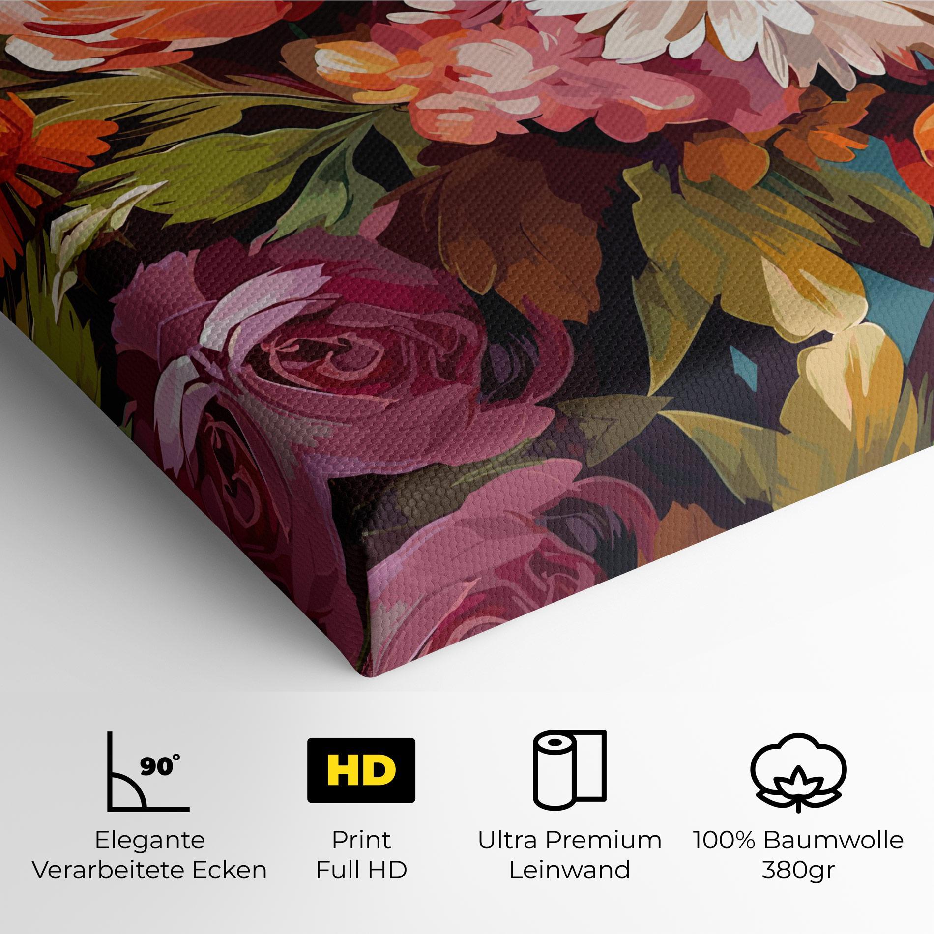 Leinwandbild Cream Orange Spring mockup 4