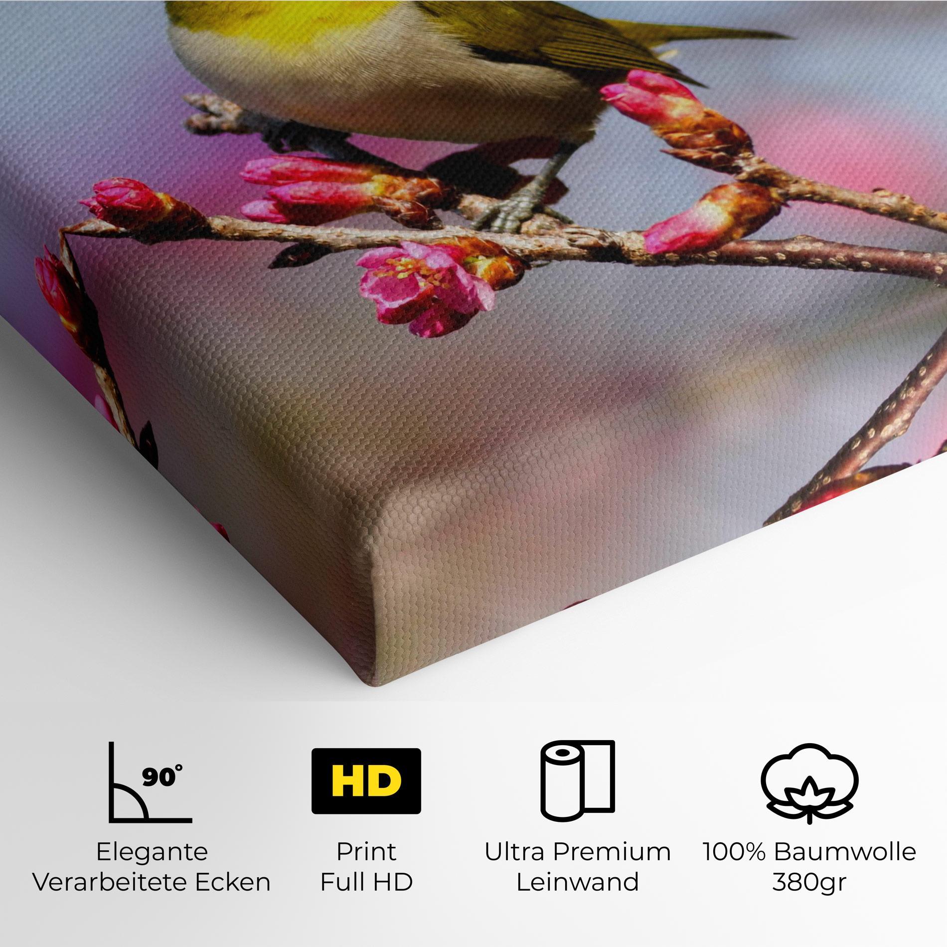 Leinwandbild Cute Pink Flower Buds mockup 4