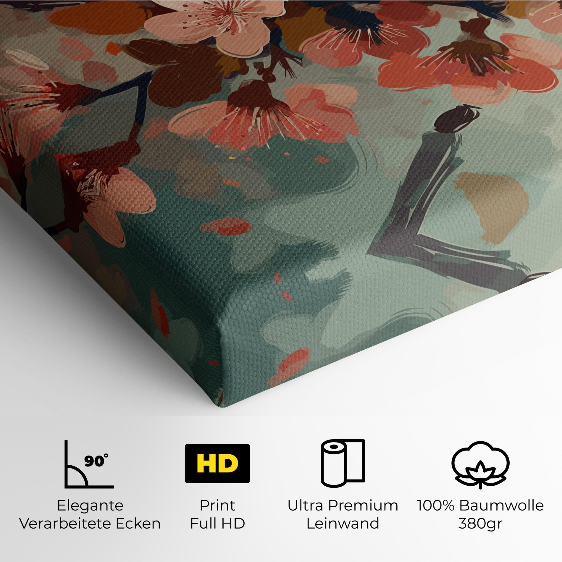 Leinwandbild Cute Spring Flower mockup 4