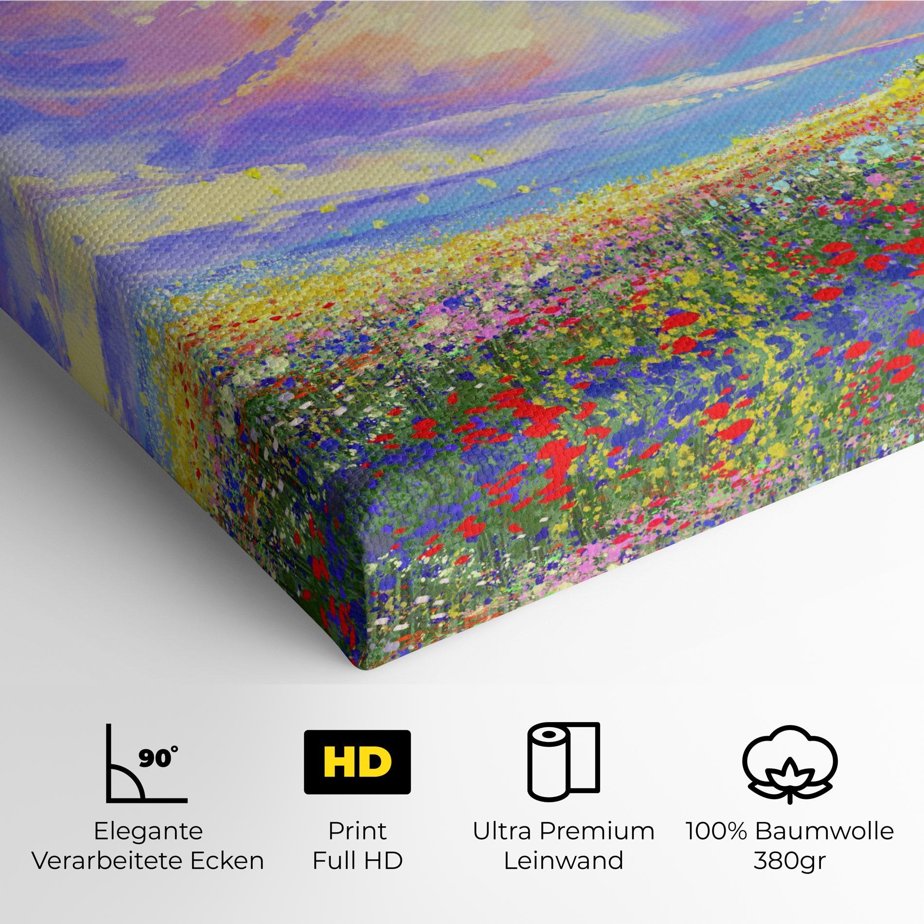 Leinwandbild Spring Field mockup 4