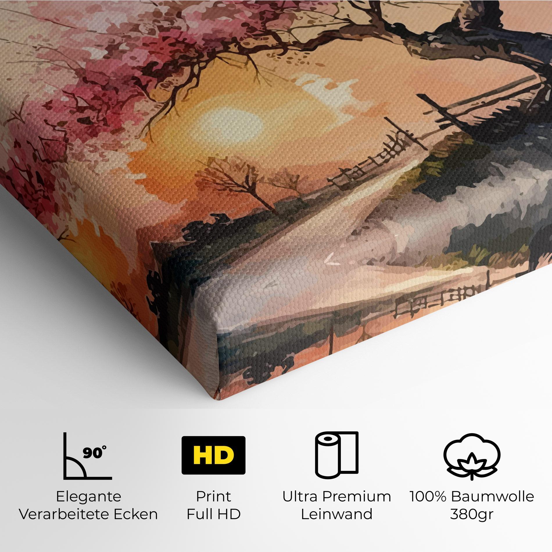 Leinwandbild Sunset Spring mockup 4