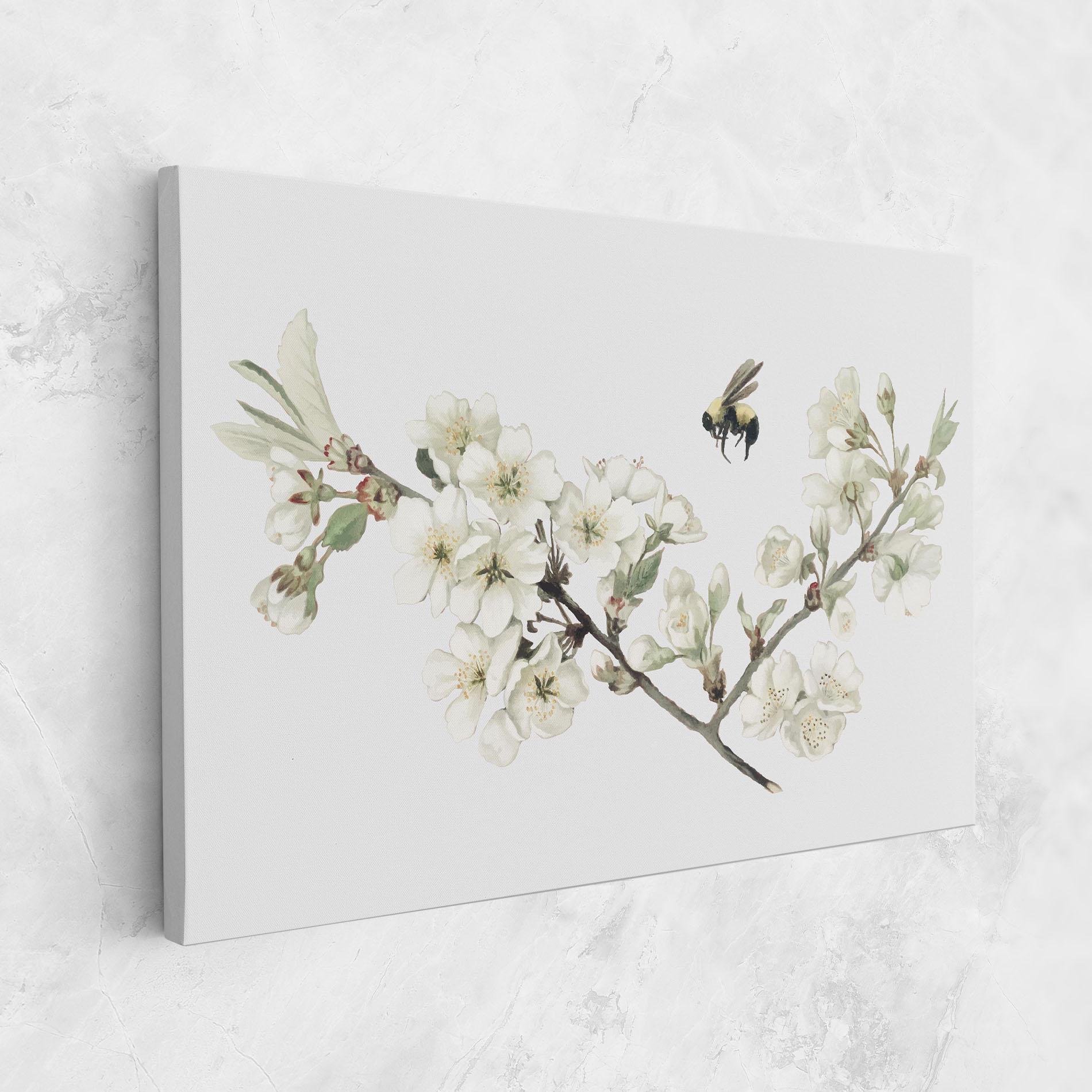 Leinwandbild Bee Spring Flower mockup 1