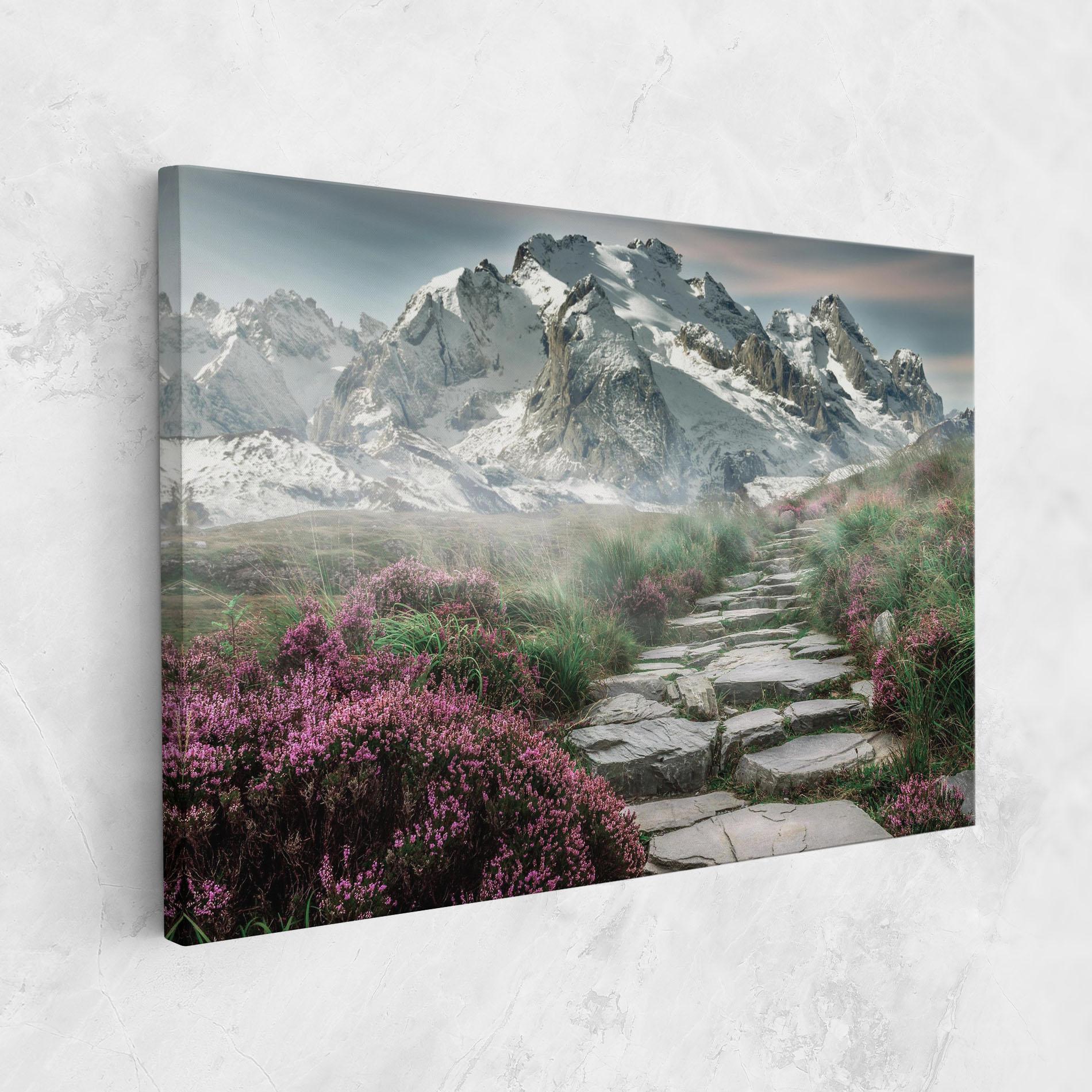 Leinwandbild Mountain Spring View mockup 1