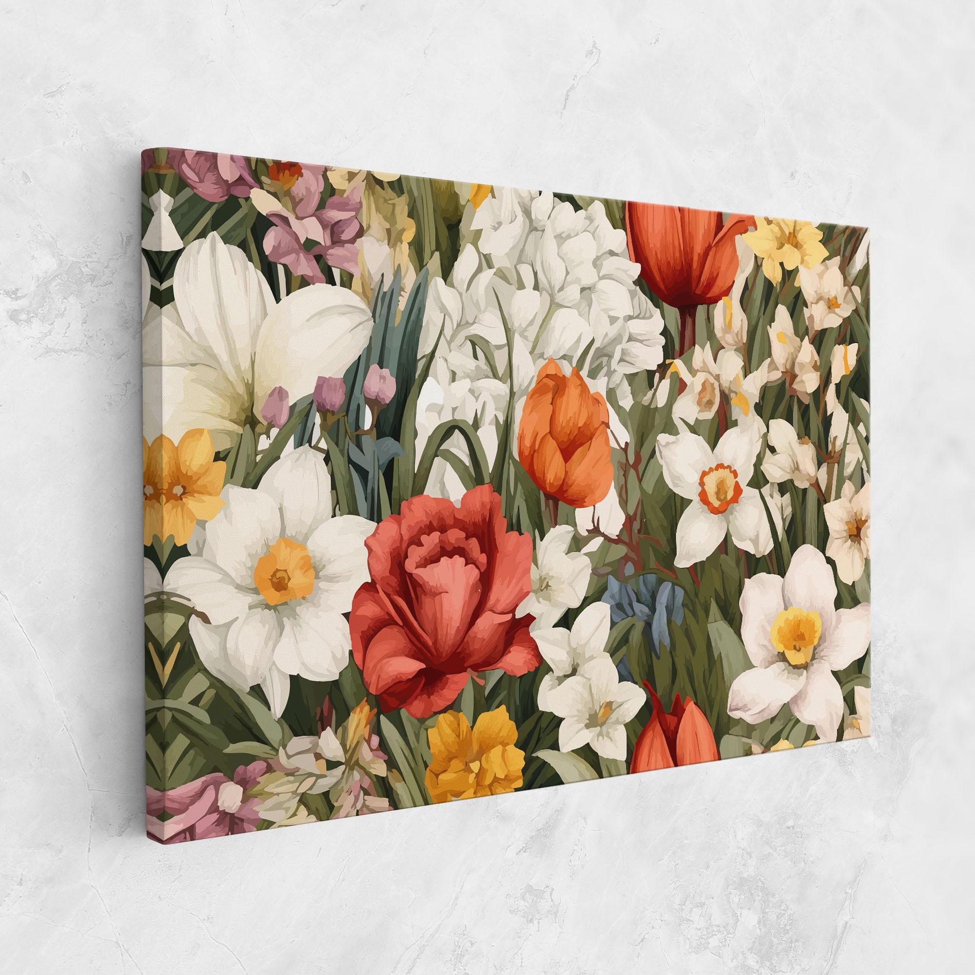 Leinwandbild Orange Red Spring mockup 1