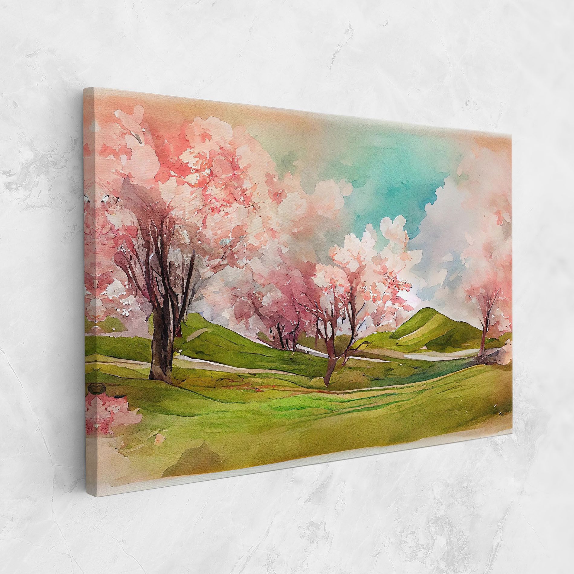 Spring Trees Painting mockup 1