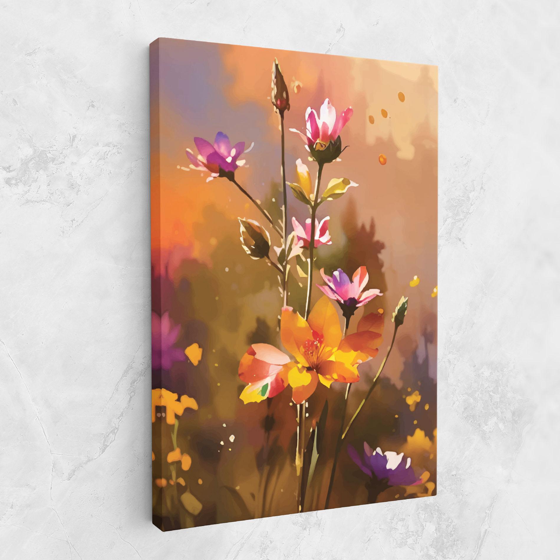 Leinwandbild Orange Pink Spring mockup 1