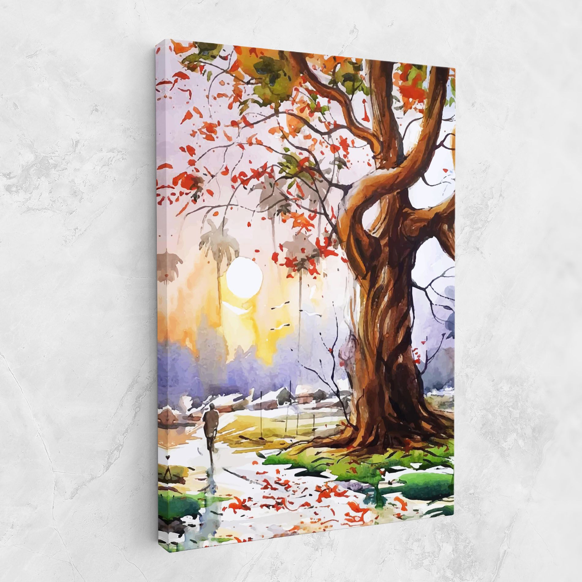 Watercolor Spring Tree mockup 1