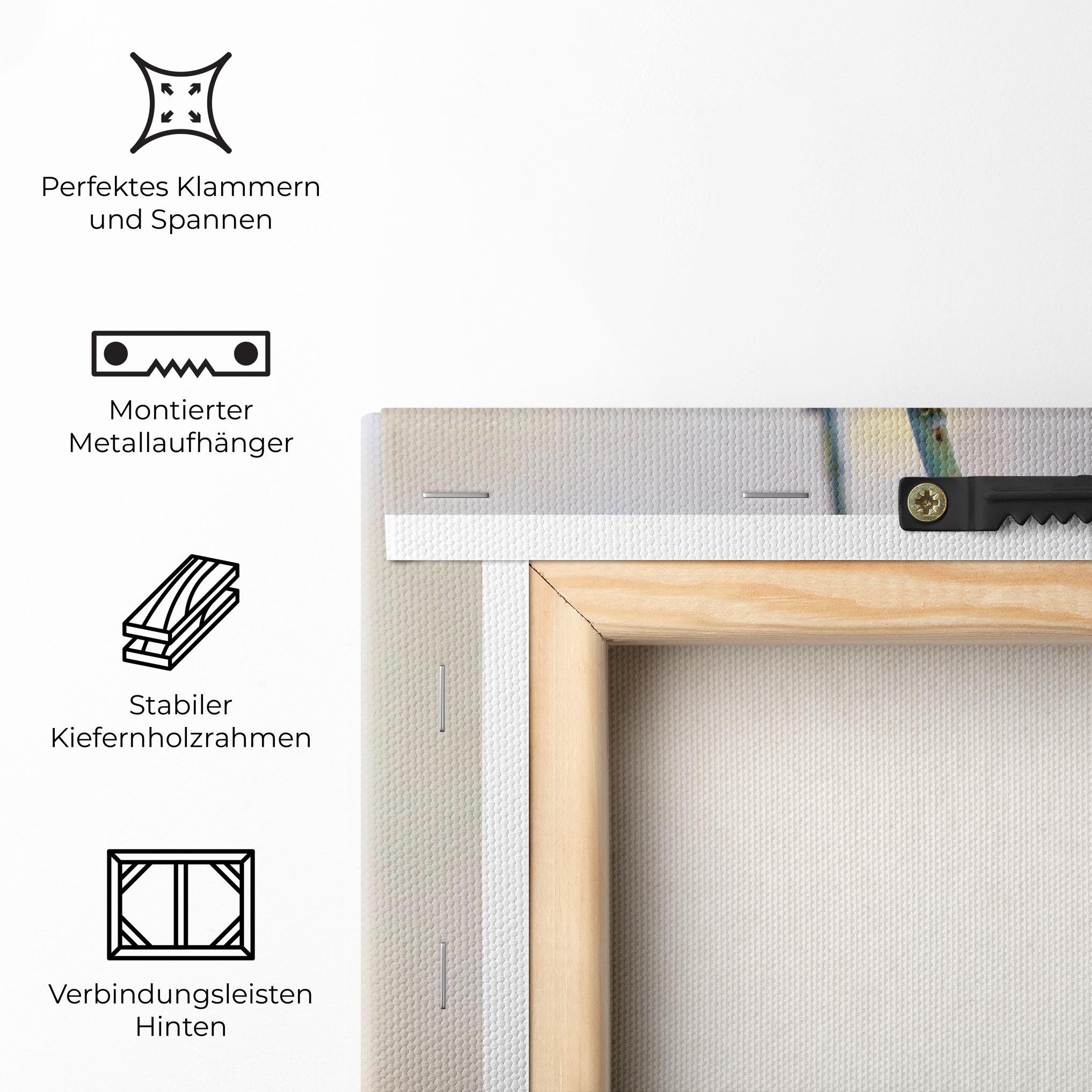 Leinwandbild Beautiful Spring Bird mockup 5