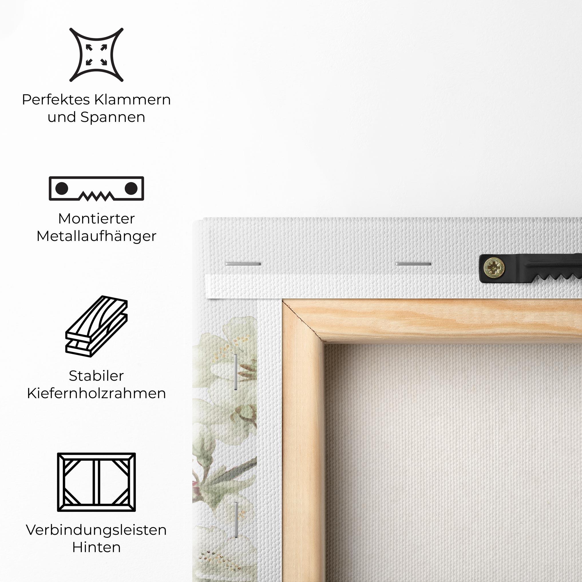 Leinwandbild Bee Spring Flower mockup 5