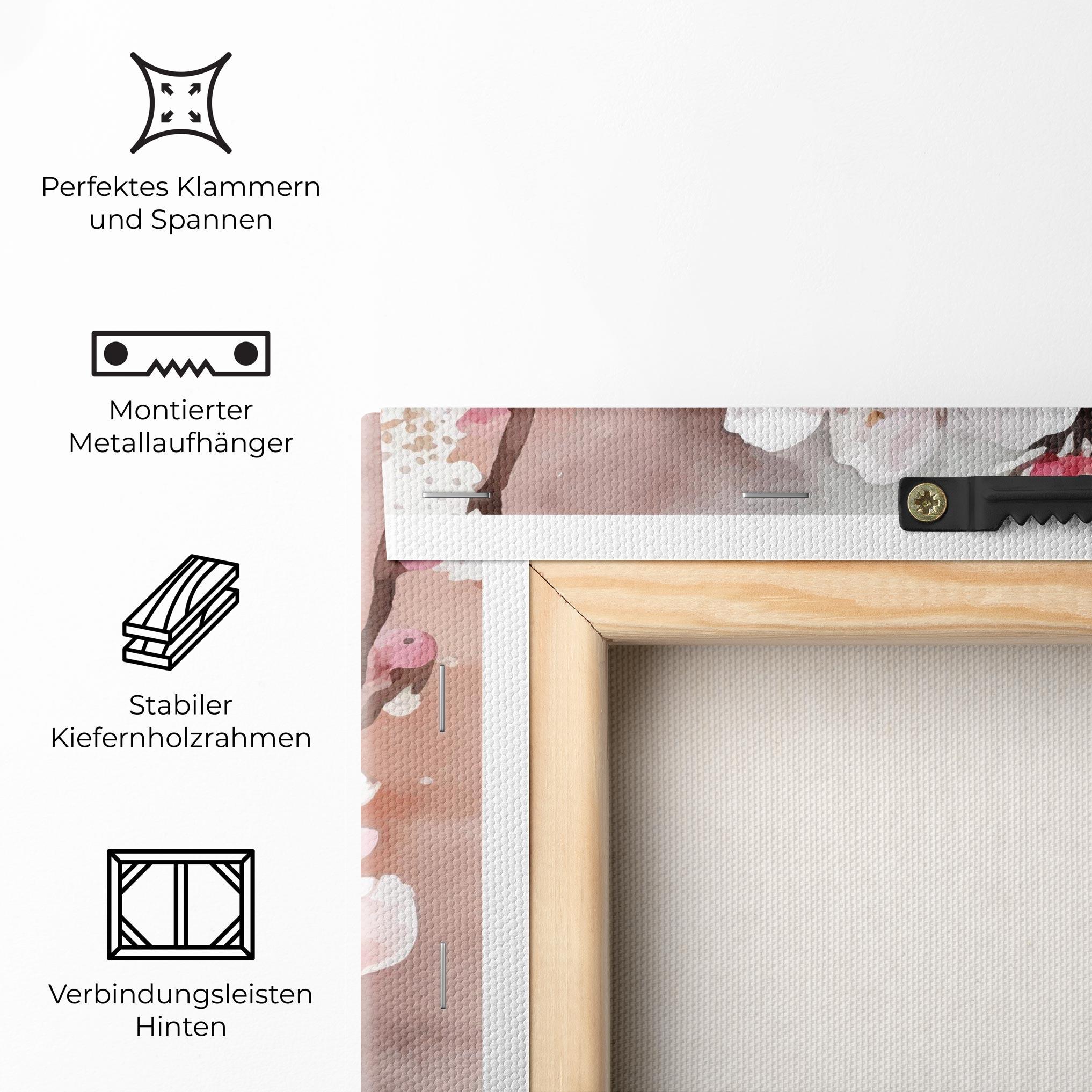 Leinwandbild Cherry Spring Flower mockup 5