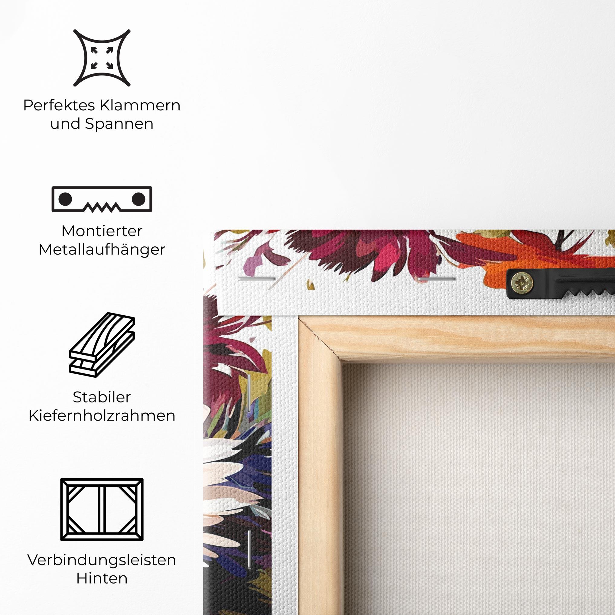Leinwandbild Cream Orange Spring mockup 5