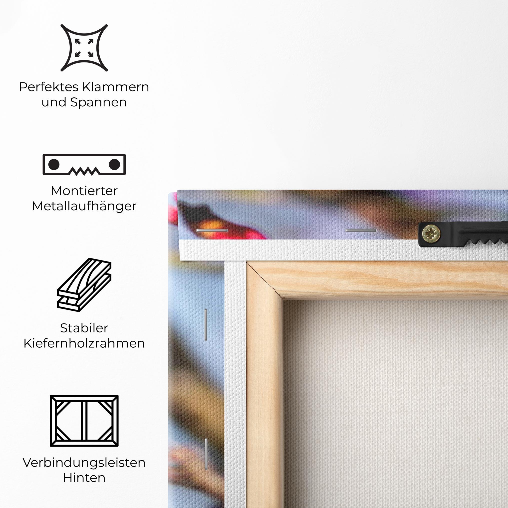 Leinwandbild Cute Pink Flower Buds mockup 5