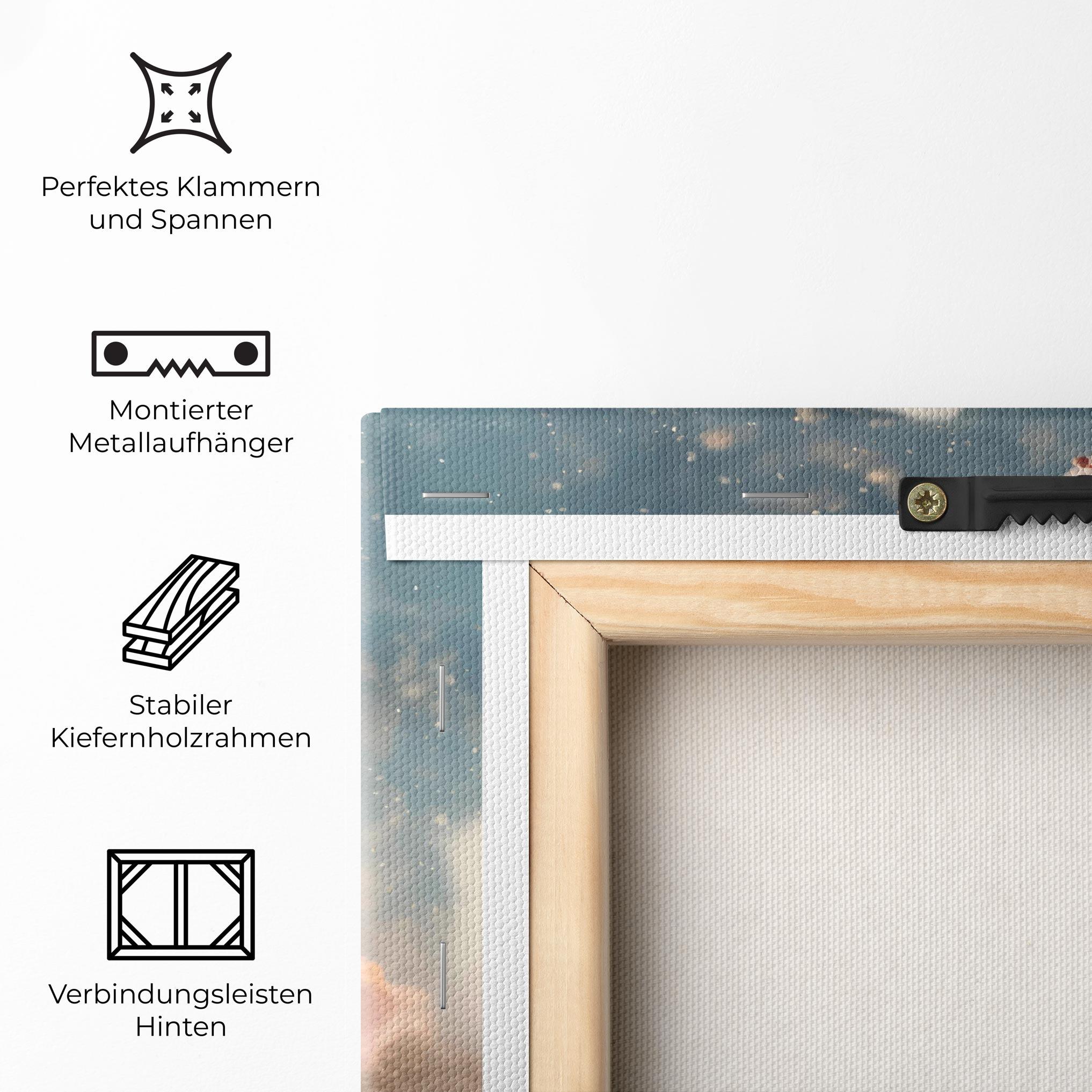 Leinwandbild Flower Spring Art mockup 5