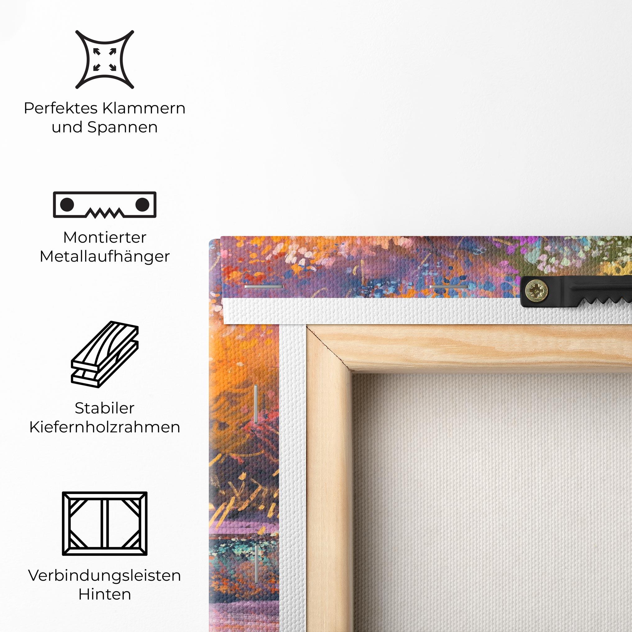 Leinwandbild Landscape Colorful Trees mockup 5