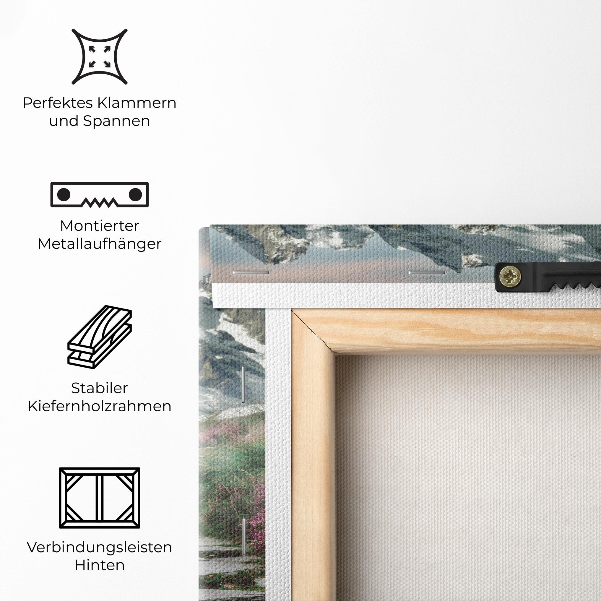 Leinwandbild Mountain Spring View mockup 5