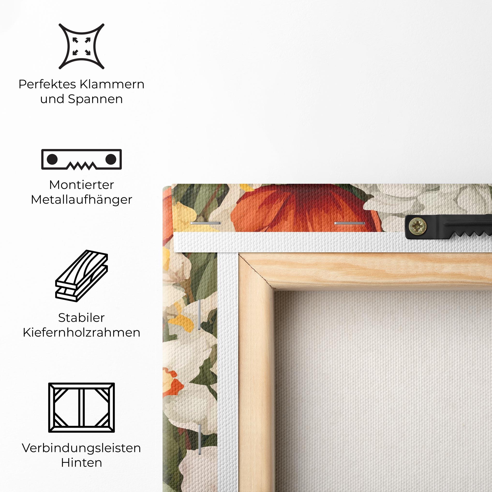 Leinwandbild Orange Red Spring mockup 5
