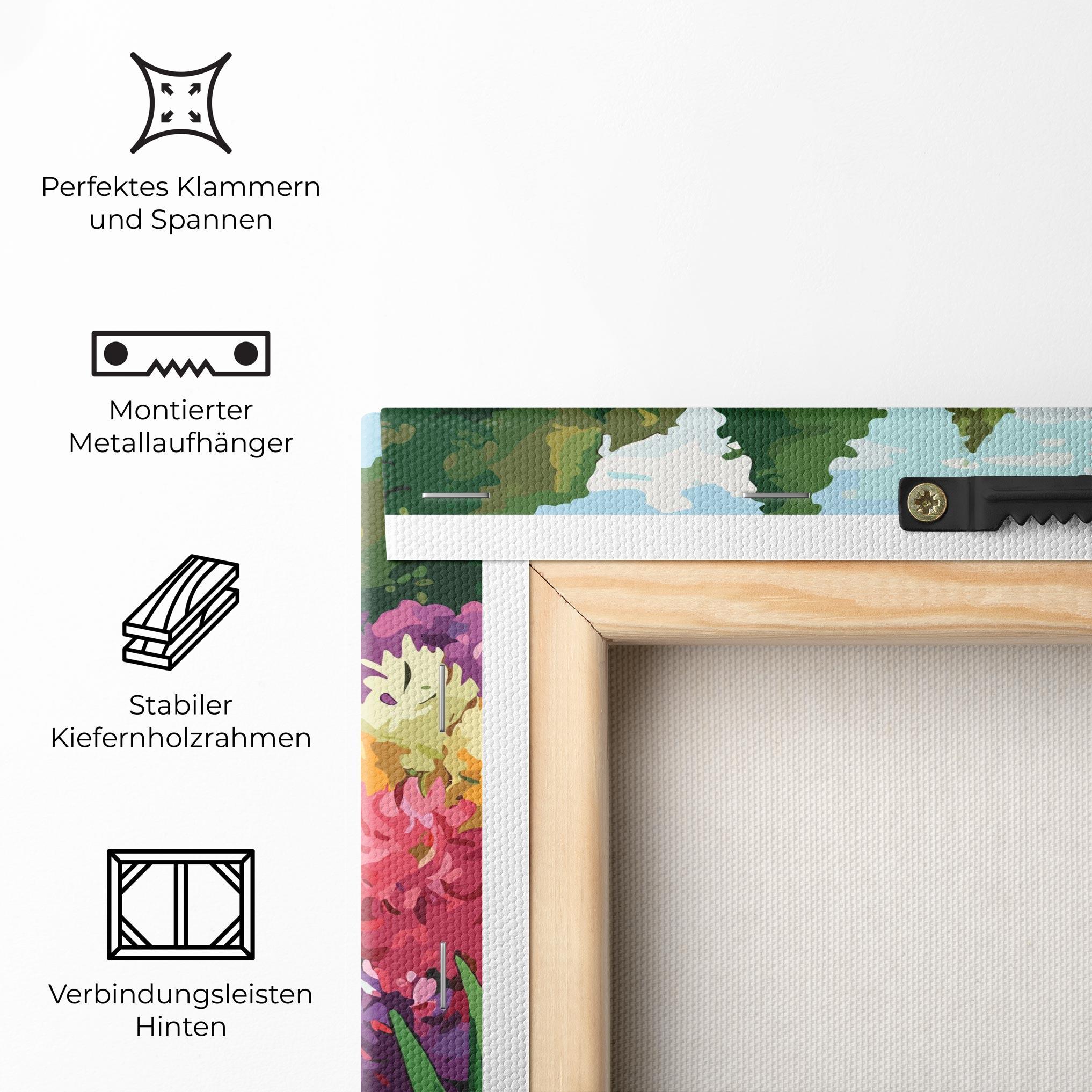 Leinwandbild Pretty Colorful Spring mockup 5