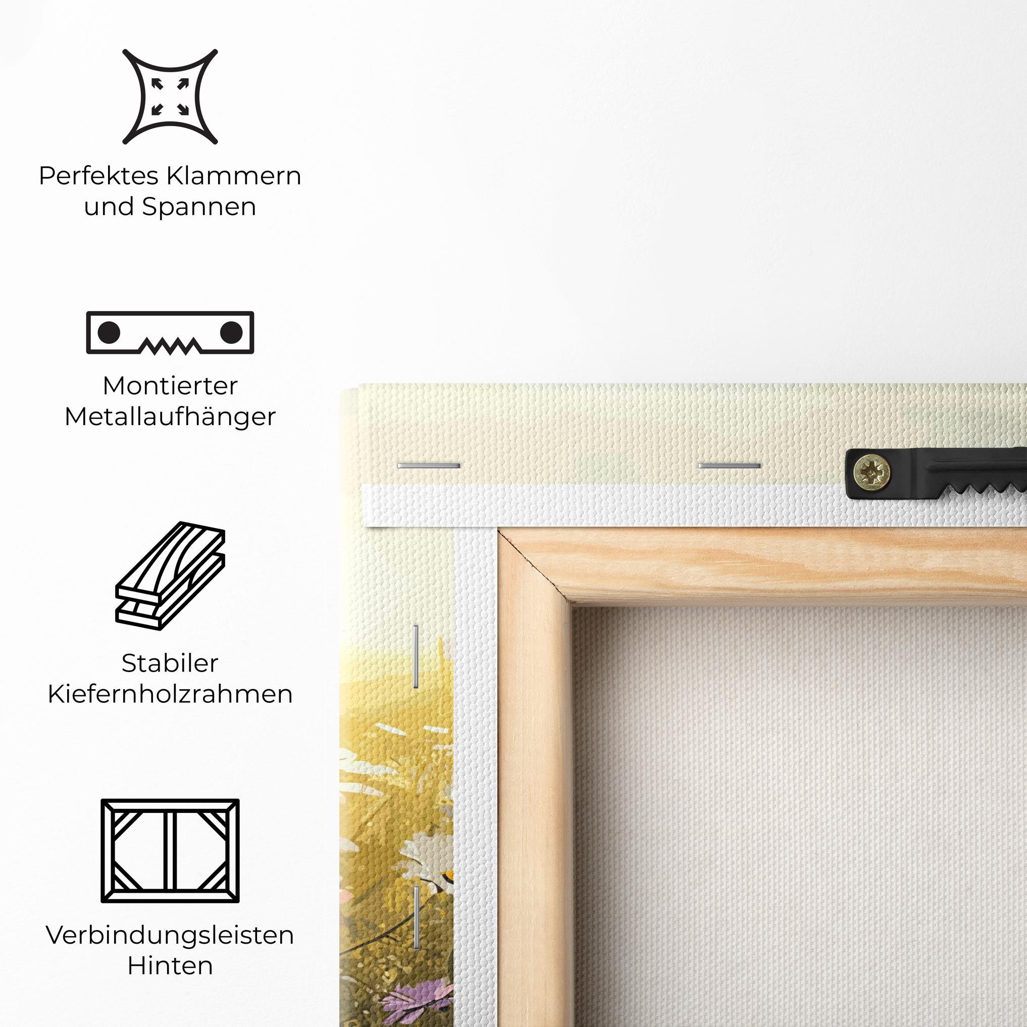 Leinwandbild Spring Field Art mockup 5