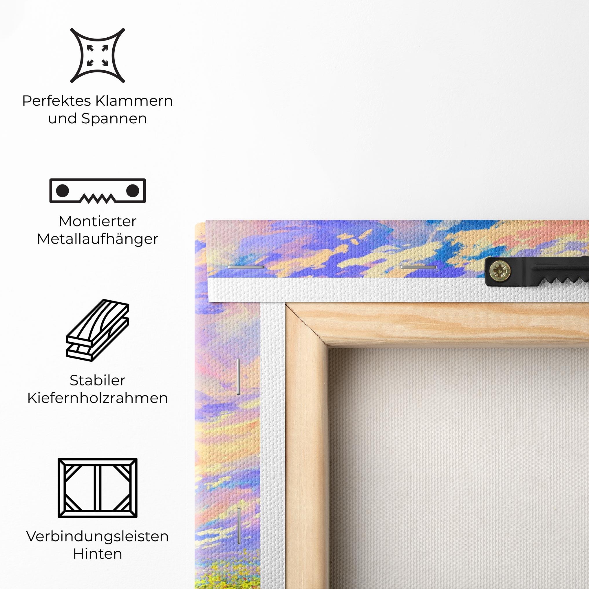 Leinwandbild Spring Field mockup 5