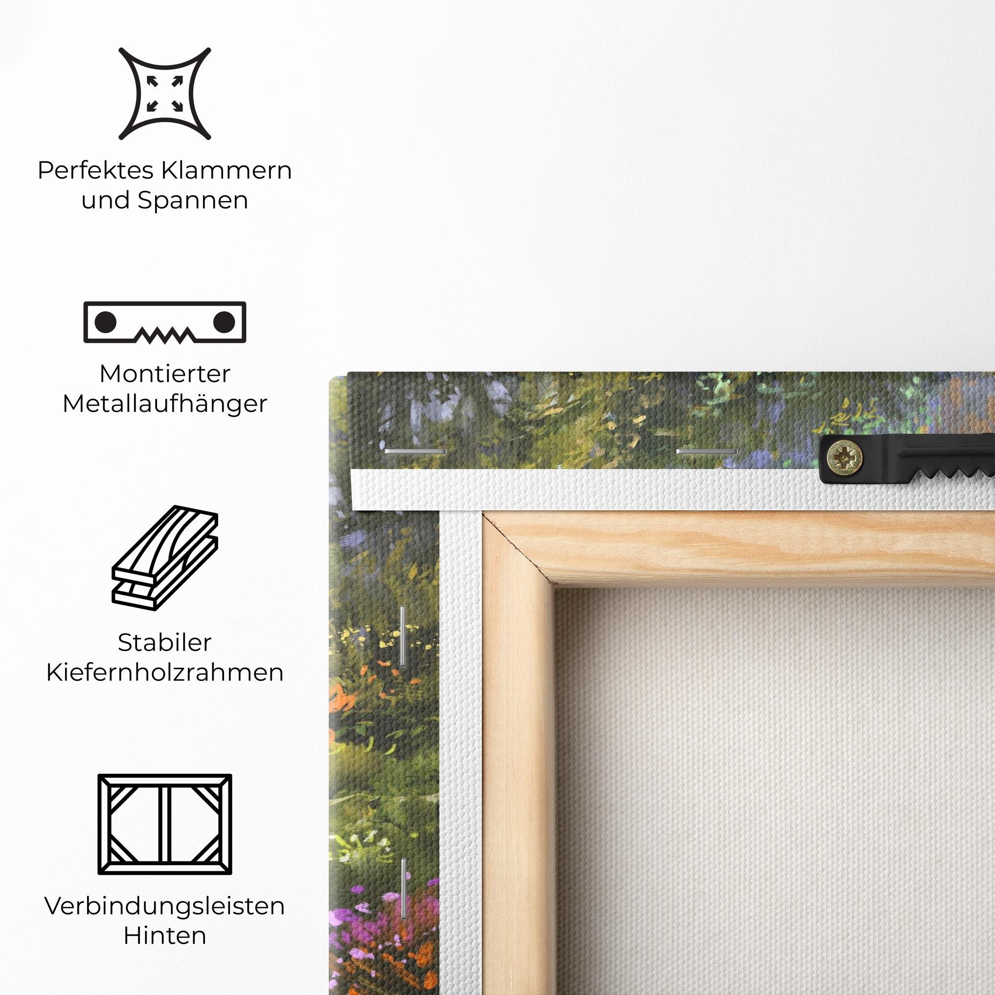 Leinwandbild Spring Staircase Painting mockup 5