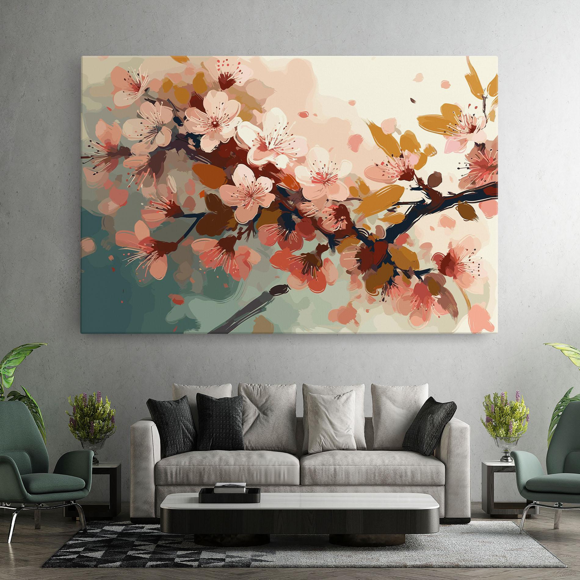 Leinwandbild Cute Spring Flower mockup 7