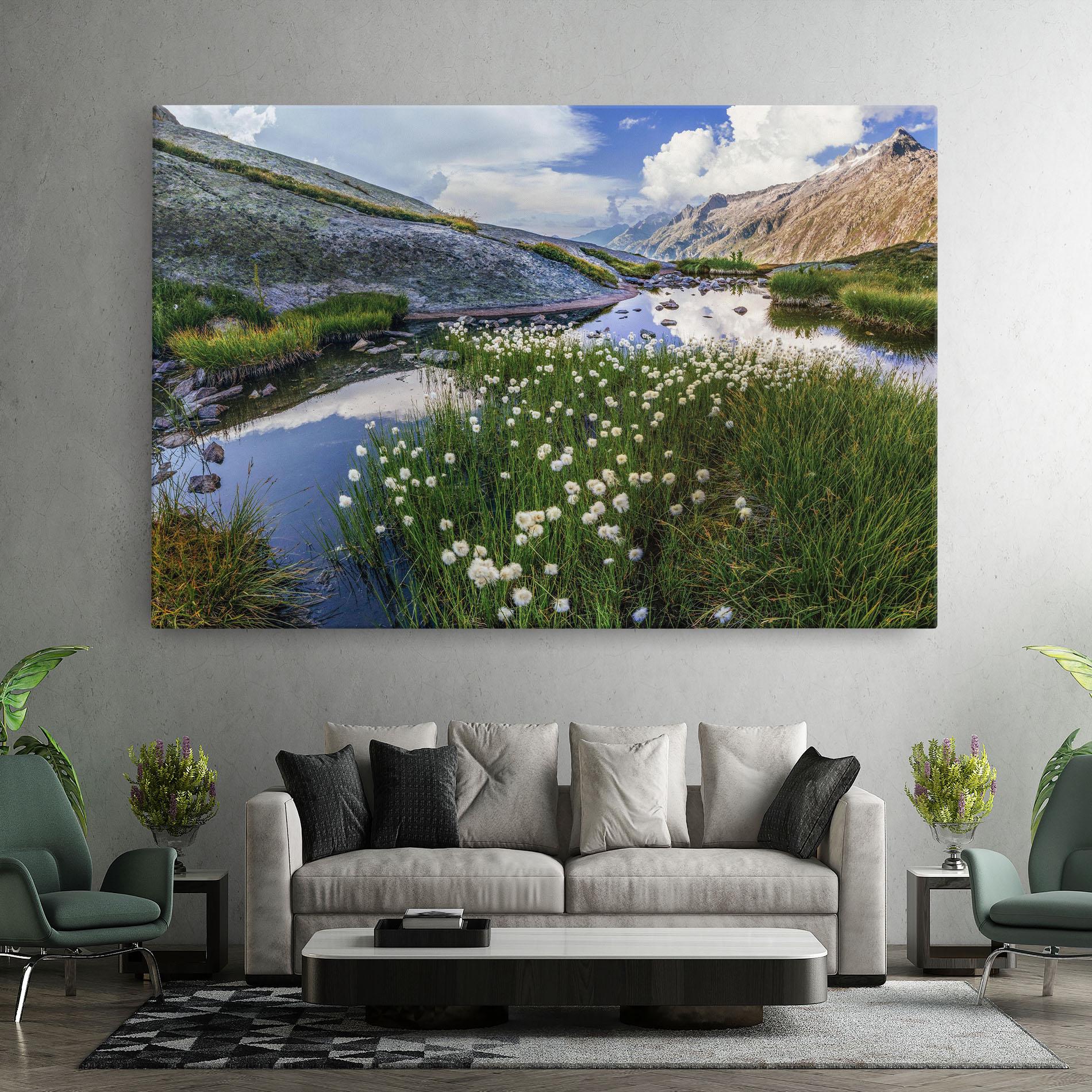Leinwandbild Lake Spring View mockup 7