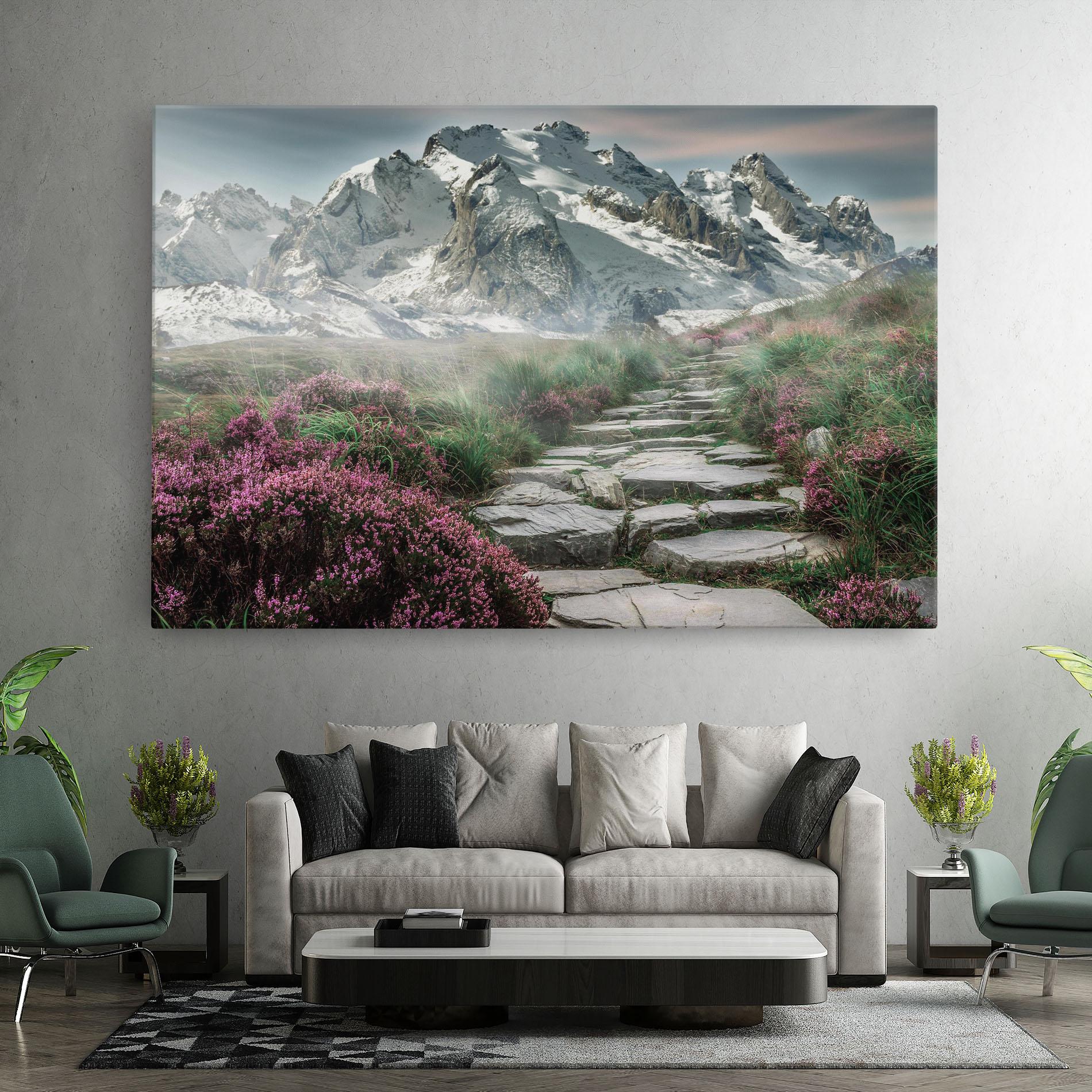 Leinwandbild Mountain Spring View mockup 7