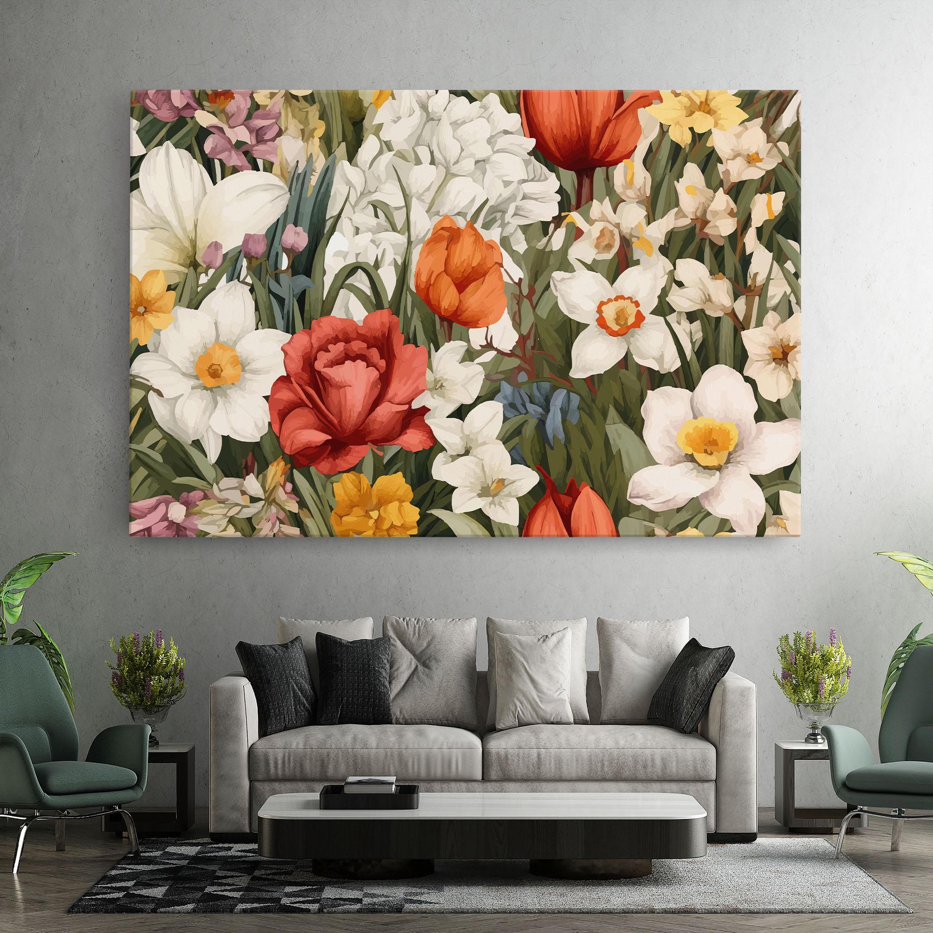 Leinwandbild Orange Red Spring mockup 7