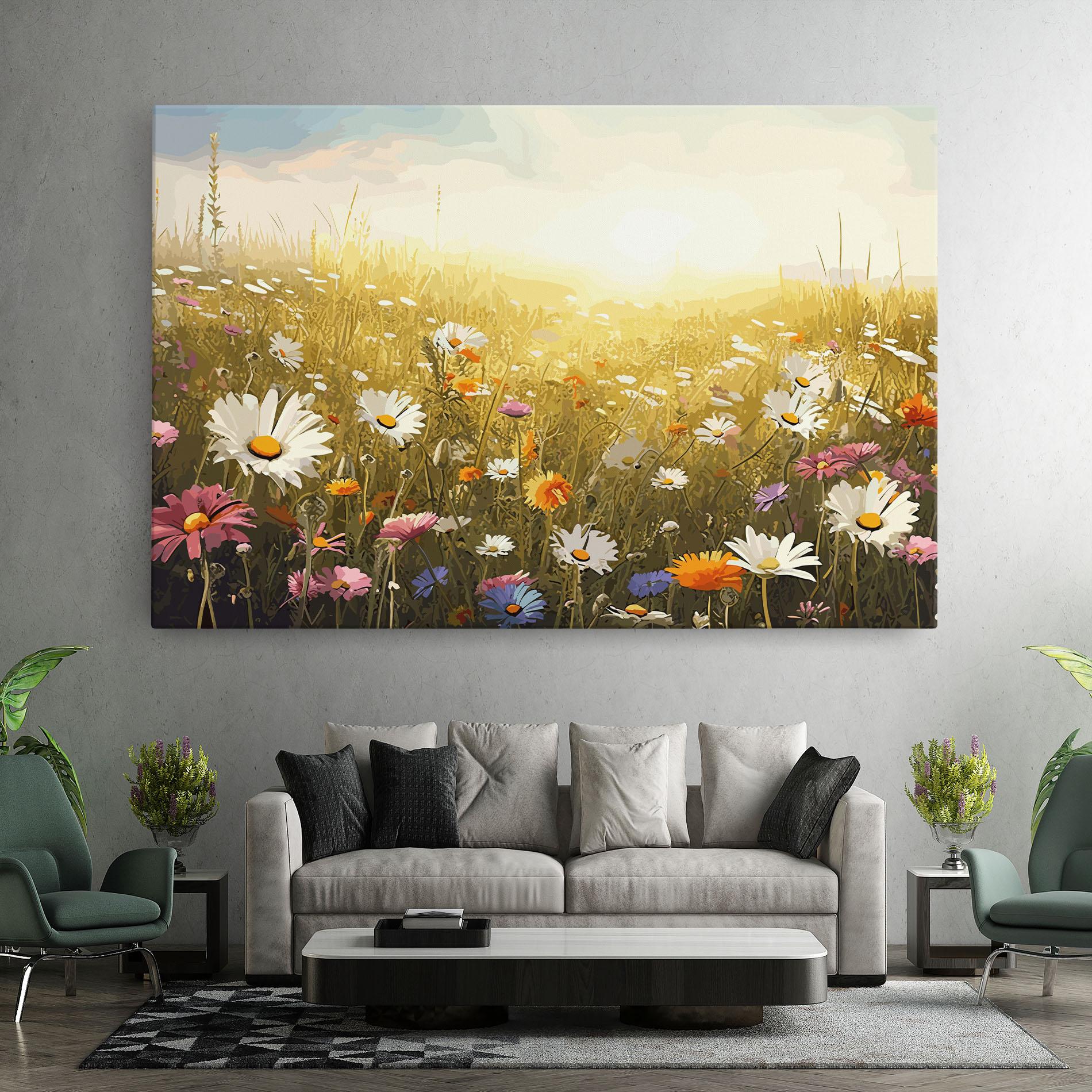 Leinwandbild Spring Field Art mockup 7