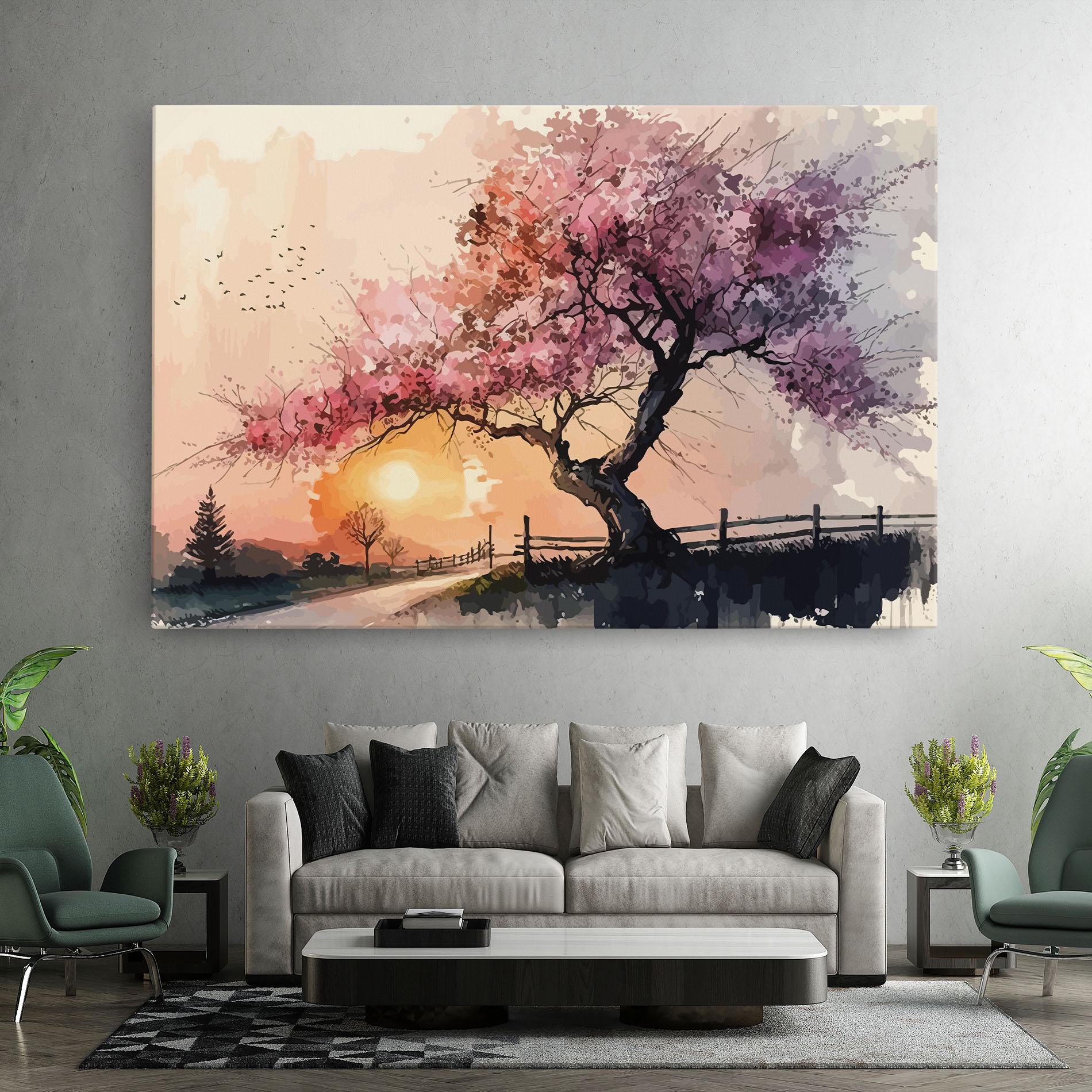 Leinwandbild Sunset Spring mockup 7