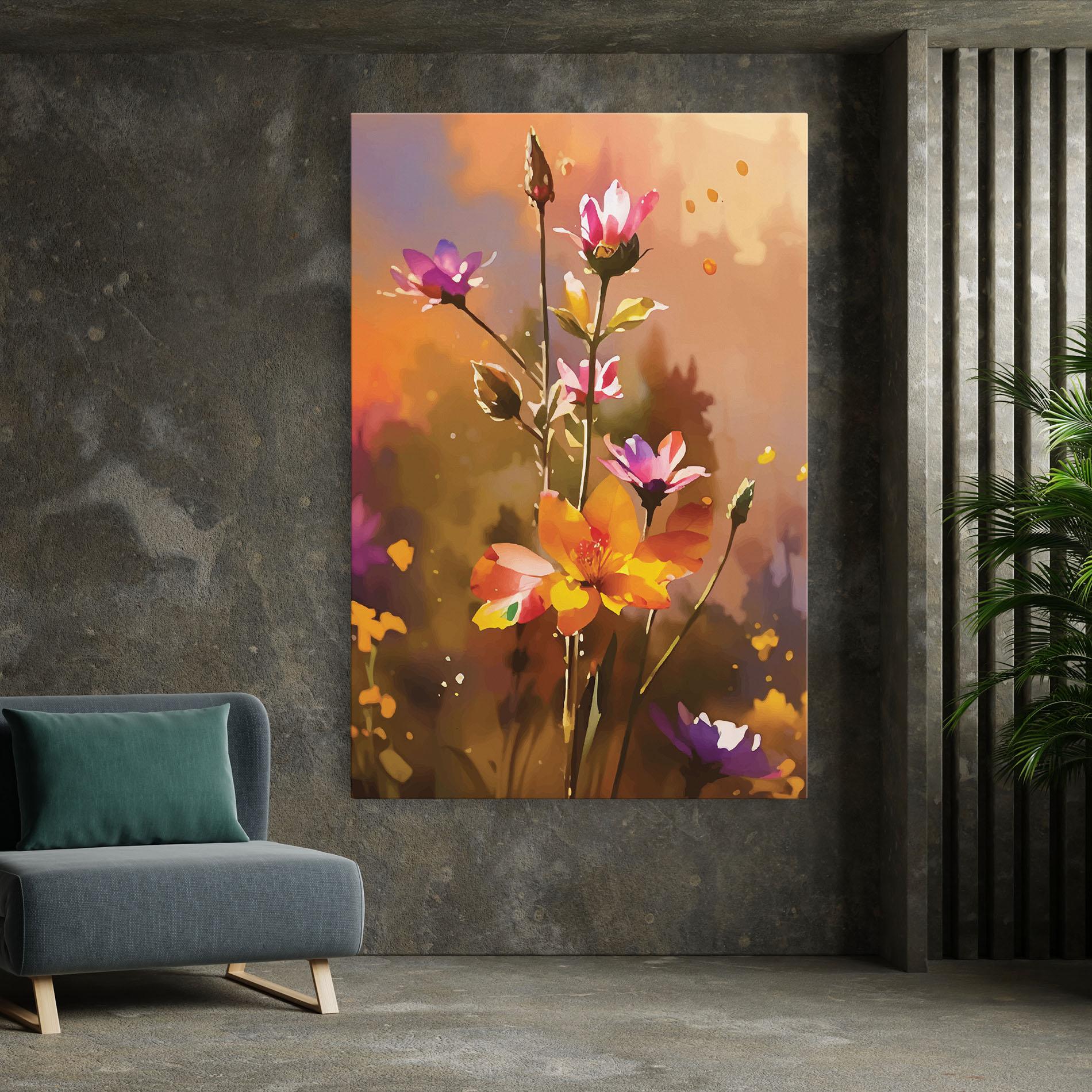 Leinwandbild Orange Pink Spring mockup 7