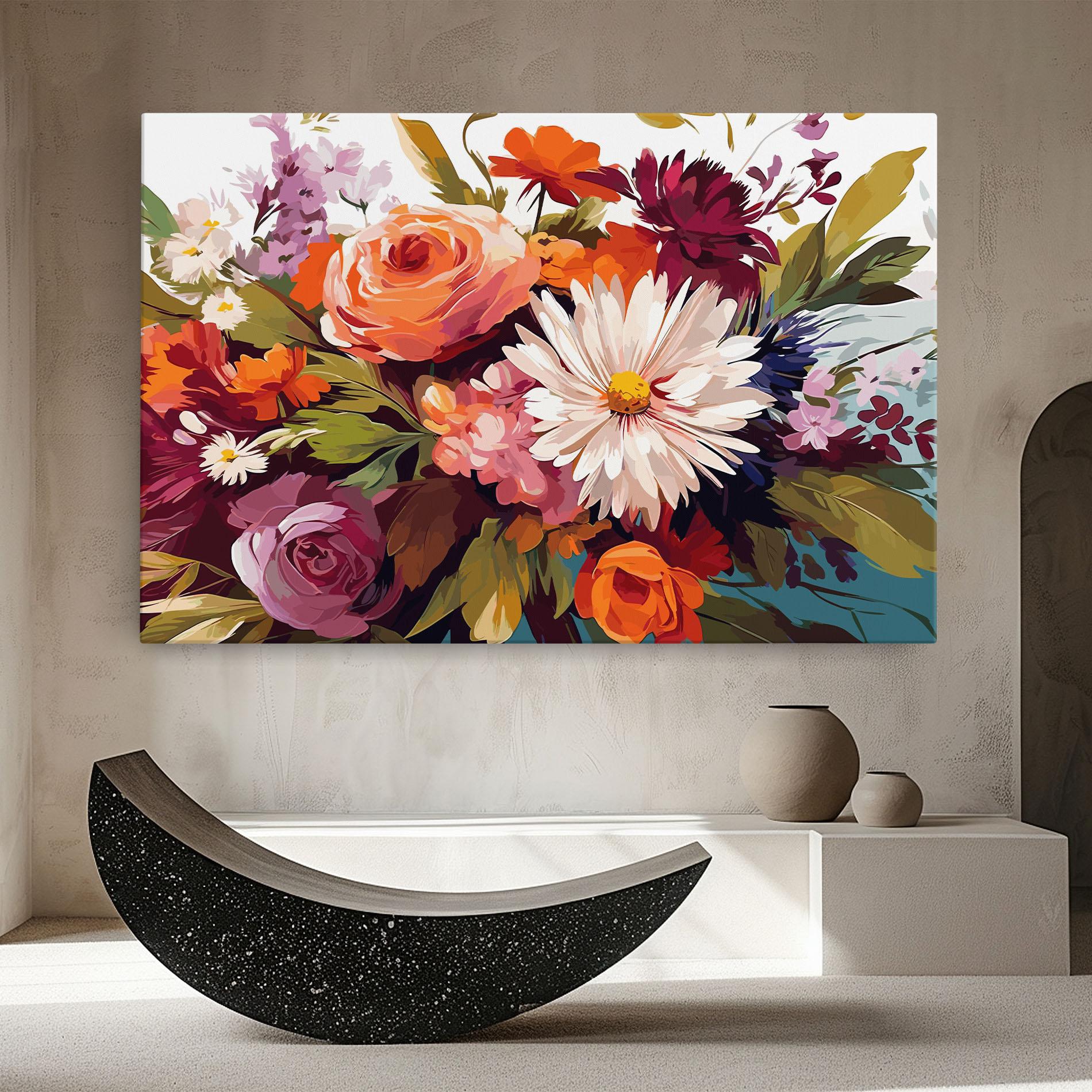 Leinwandbild Cream Orange Spring mockup 8