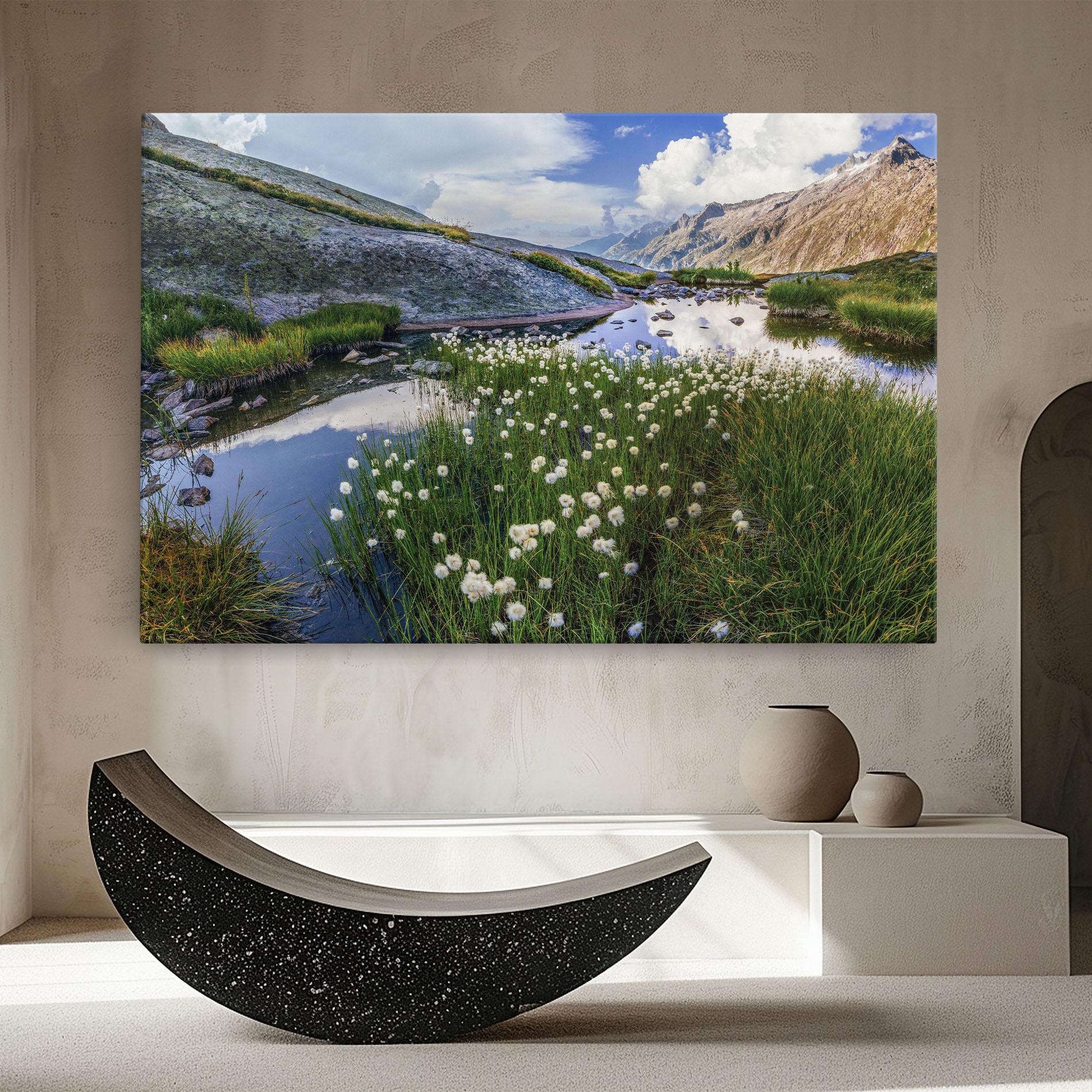 Leinwandbild Lake Spring View mockup 8